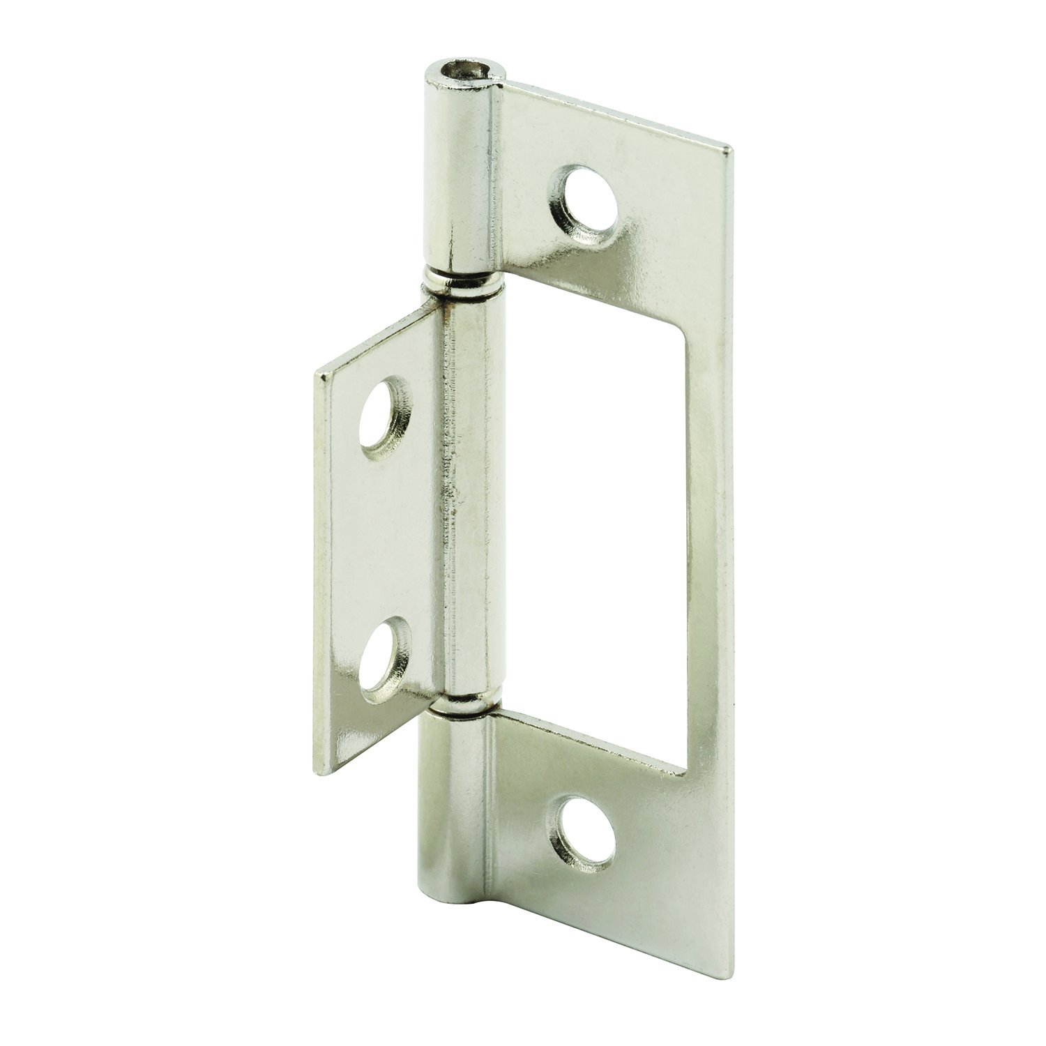 Prime-Line N 7273 Nickel Plated Bi-Fold Door Hinges - 2 Pack | Heavy Duty Hardware for Closet Doors, Cabinet Doors & Room Dividers | Durable & Smooth Operation