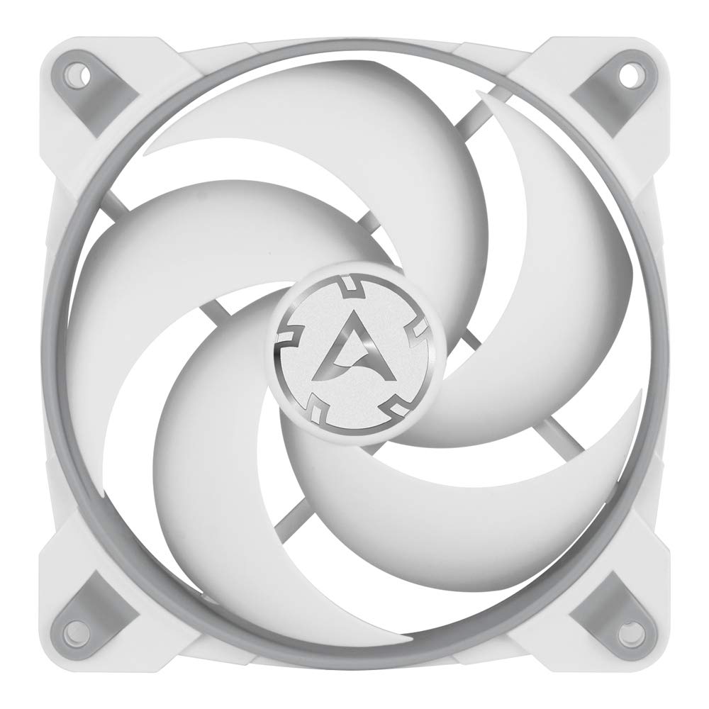 ARCTIC BioniX P120 - 120mm PWM PC Case Fan with PST (PWM Sharing Technology) - High Air Pressure, Ultra Quiet Motor (200-2100 RPM) - Grey/White - Perfect for Gaming PCs, Workstations & PC Cooling Systems