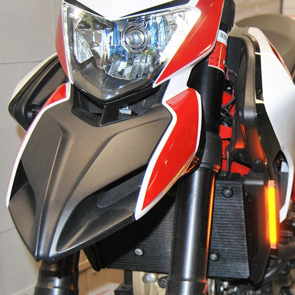 Ducati Hypermotard 939 & 821 Front Turn Signals - Compatible with 2013-2019 Models - LED Motorcycle Indicators for Enhanced Visibility & Safety - Perfect for Urban Commuting & Adventure Riding