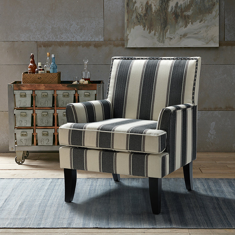 Bradley Armchair - Modern Accent Chair for Living Room, Bedroom & Office - Comfortable Upholstered Lounge Chair with Sturdy Wooden Legs - Perfect for Relaxing, Reading & Decorating Your Home