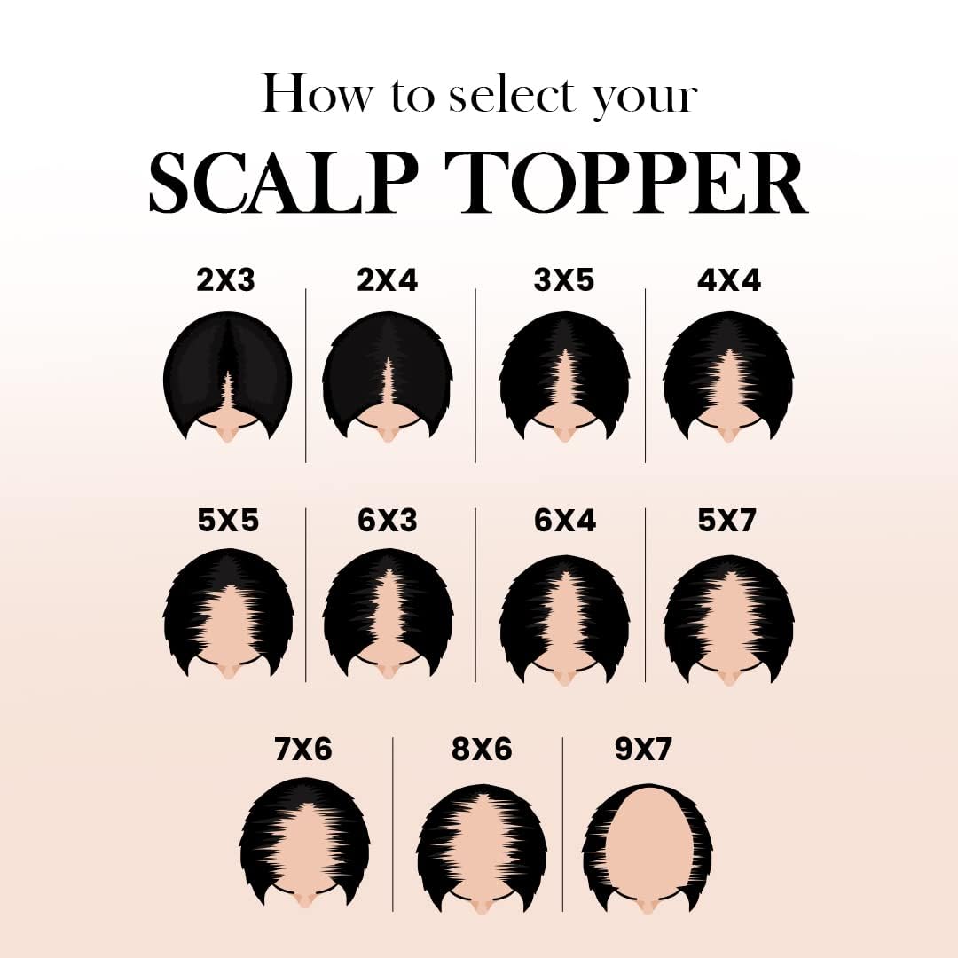Gramercy Hair Silk Base Human Hair Clip-In Toppers for Women - Straight & Thin Hair Crown Extensions for Hair Loss | Perfect for Daily Wear, Styling & Volume Boost