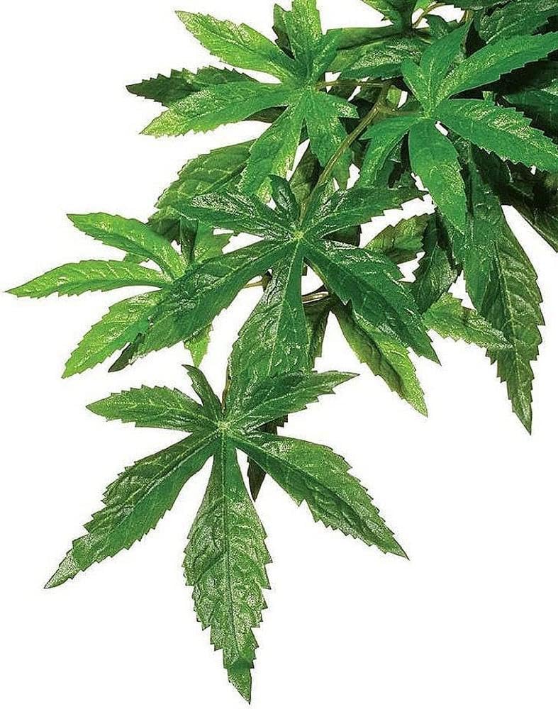 Exo Terra Silk Terrarium Plant - Medium Size Artificial Abutilon for Reptile Habitat & Vivarium Decoration | Perfect for Bearded Dragons, Geckos & Snakes Enclosures