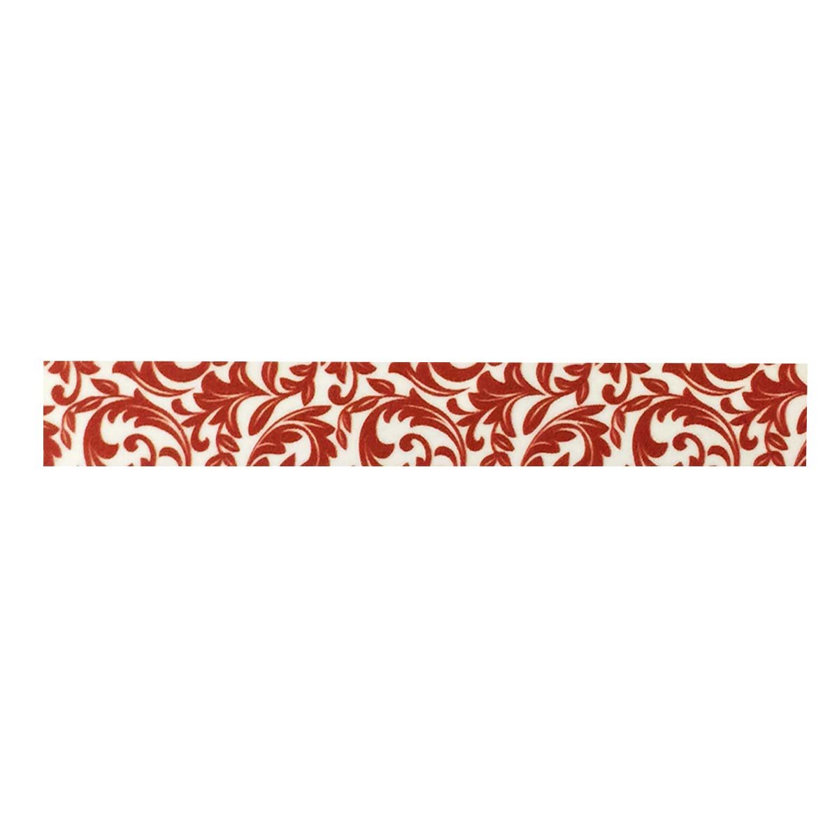 Allydrew Decorative Washi Masking Tape - Red Vine Design for Scrapbooking, Journaling, Gift Wrapping & DIY Crafts