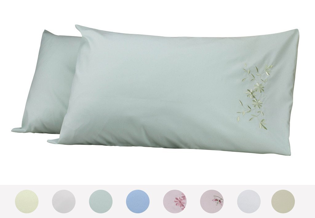 Premium Embroidered Pillowcase Set of 2 - Queen Size 20