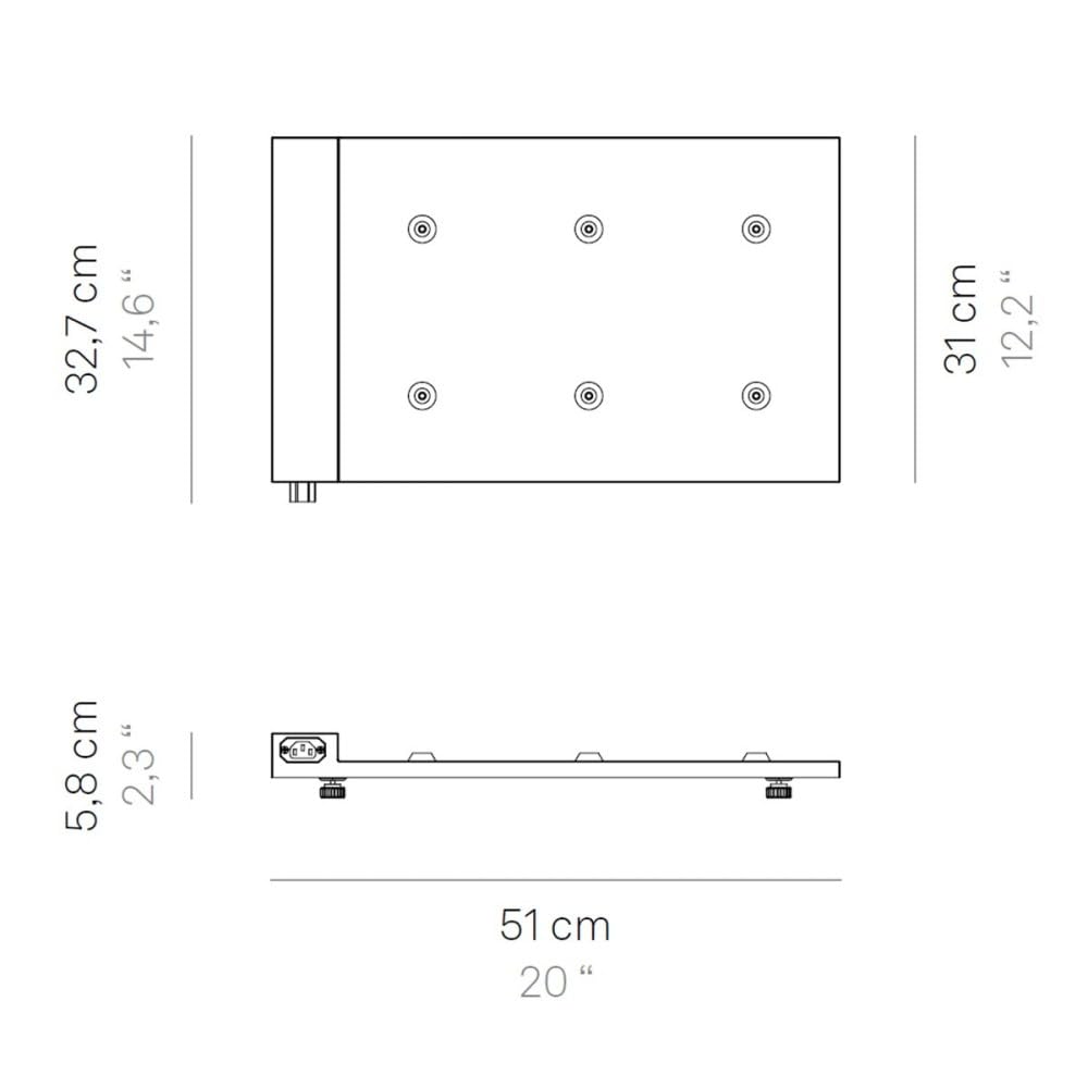 Modular Multi-Contact Base Charger (Max 6 Units) for Poldina Pro, Poldina Pro Mini, Dama Pro, Pina Pro - AC220-240V 50/60Hz EU Plug - Black | Home & Office Lighting Charging Station | Indoor & Outdoor Use
