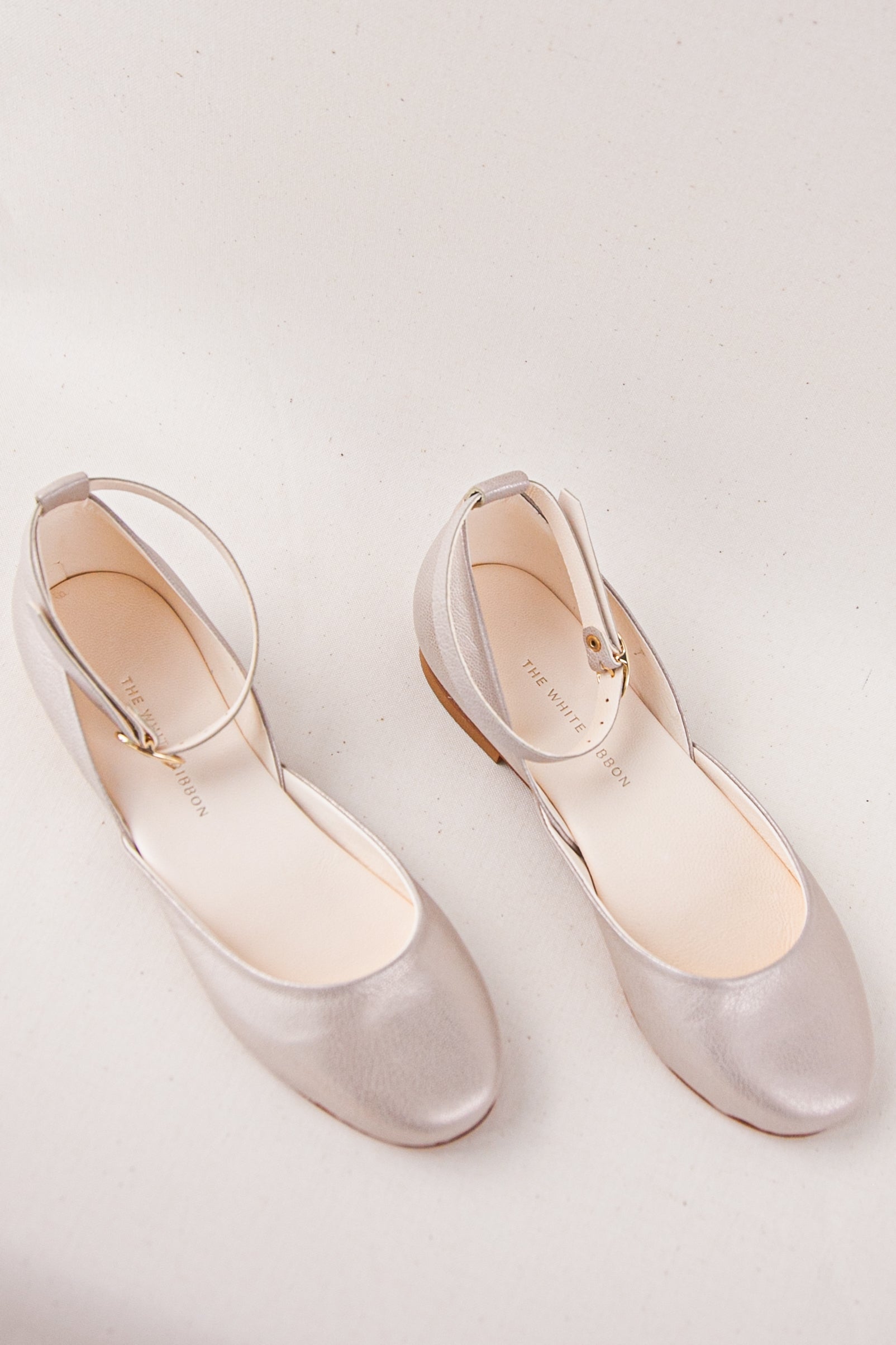 LUNA BALLET FLATS Women's Comfortable Slip On Shoes - Champagne Gold Soft Leather Ballet Flats for Work, Travel & Everyday Wear