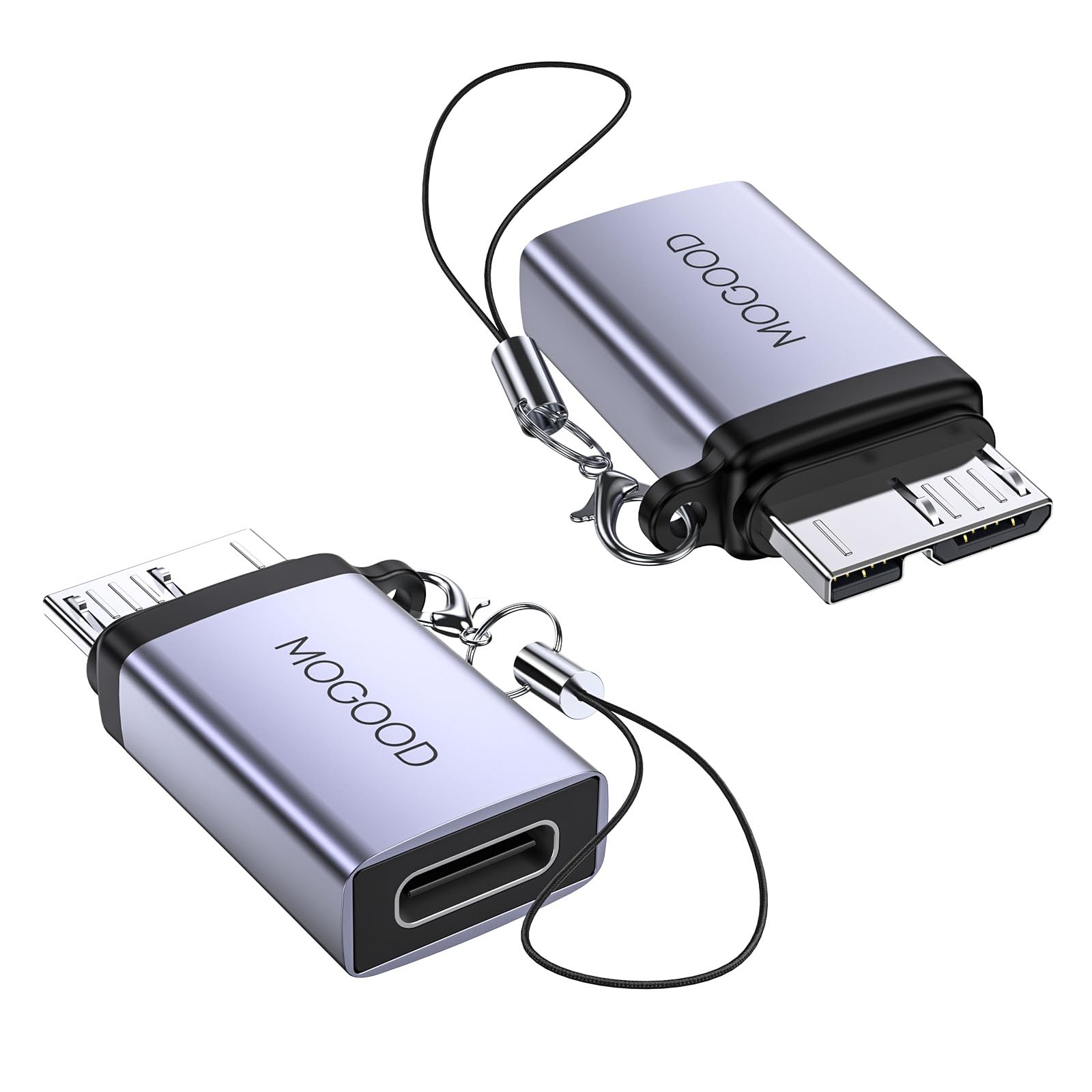 USB C to Micro B Adapter - High-Speed Data Transfer Cable - Compatible with External Hard Drives, Smartphones, Tablets, Cameras - Compact & Portable Design - Perfect for Office, Travel, and Home Backup Solutions