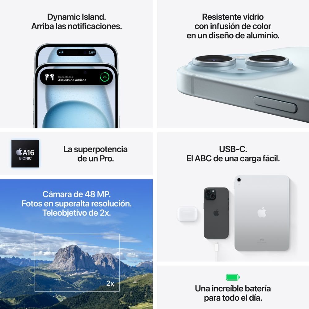 iPhone 15 512GB Blue - Latest Apple Smartphone with A16 Bionic Chip, Super Retina XDR Display & 5G Connectivity - Perfect for Work, Travel & Entertainment