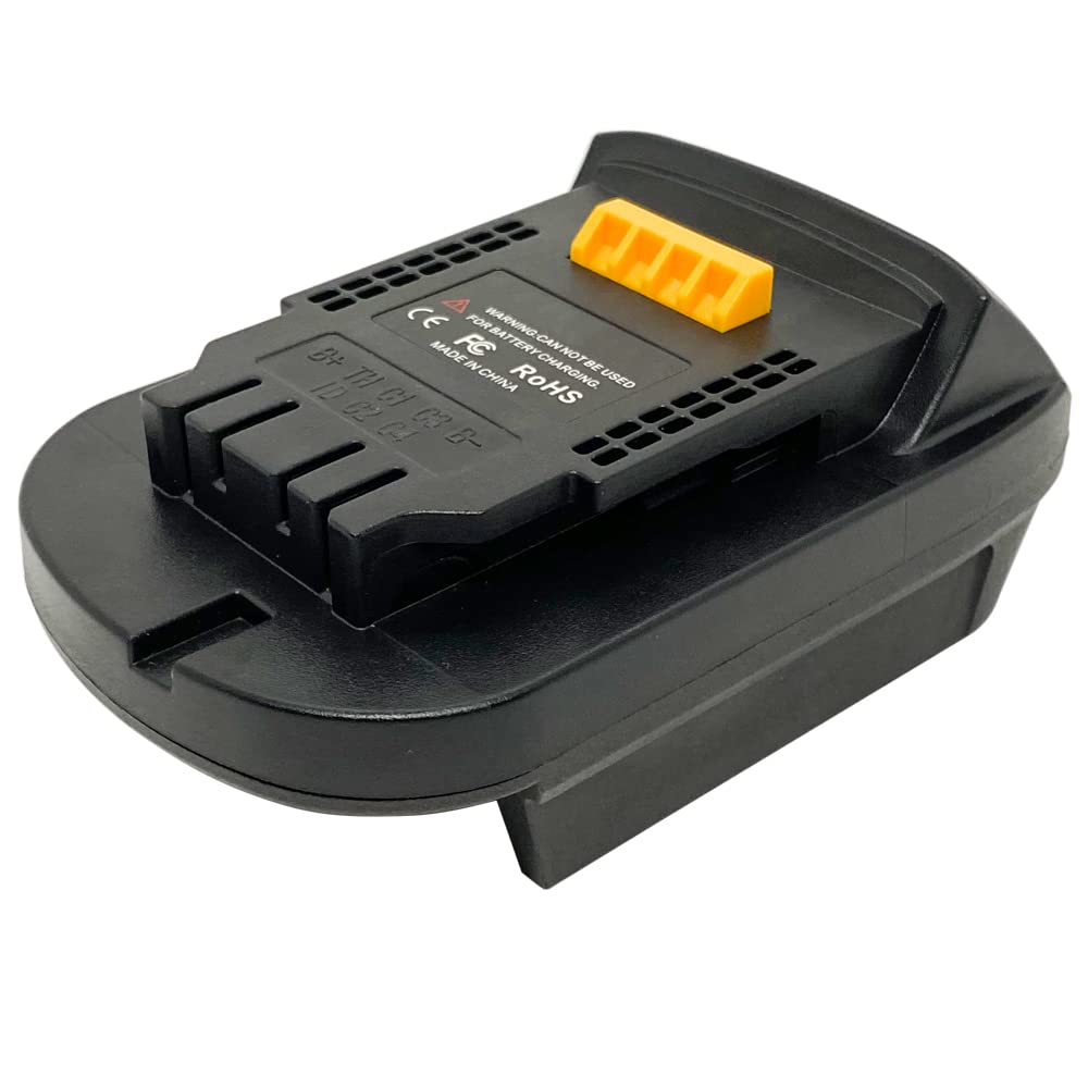 Milwaukee M18 to Dewalt 20V Battery Adapter Converter - Compatible with Dewalt Power Tools - Lithium Battery Adapter for Drills, Saws & Power Tools - Workshop & DIY Projects