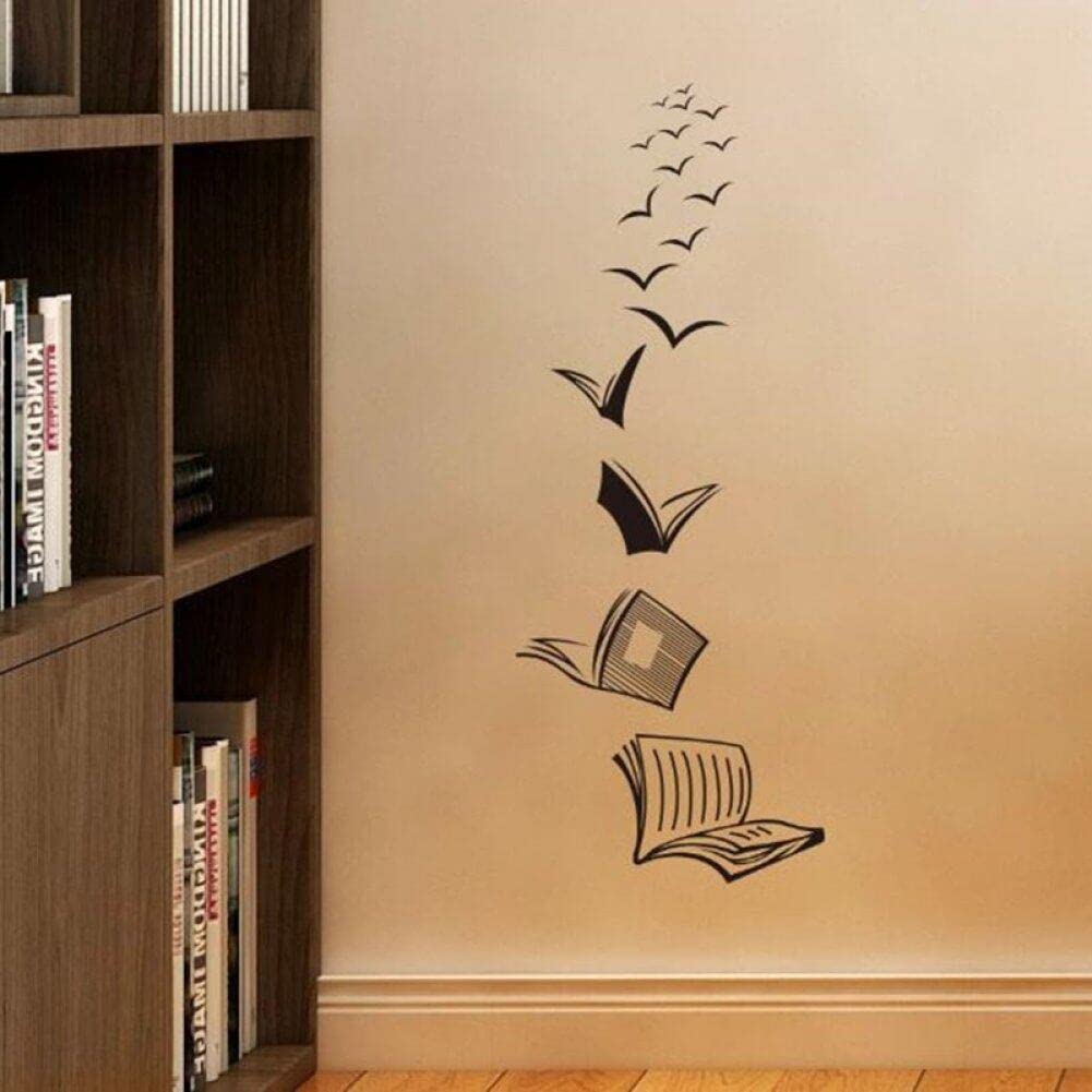 Vepoty Open Book Wall Decal - Removable Vinyl Wall Sticker for School, Classroom, Library & Home Decor - Perfect for Kids' Rooms, Study Areas & Reading Nooks