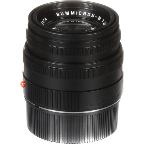 Leica Summicron M 50mm f/2.0 Manual Focus Prime Lens for Leica M Mount Cameras - Black | Perfect for Street Photography, Portraits & Low Light Shooting