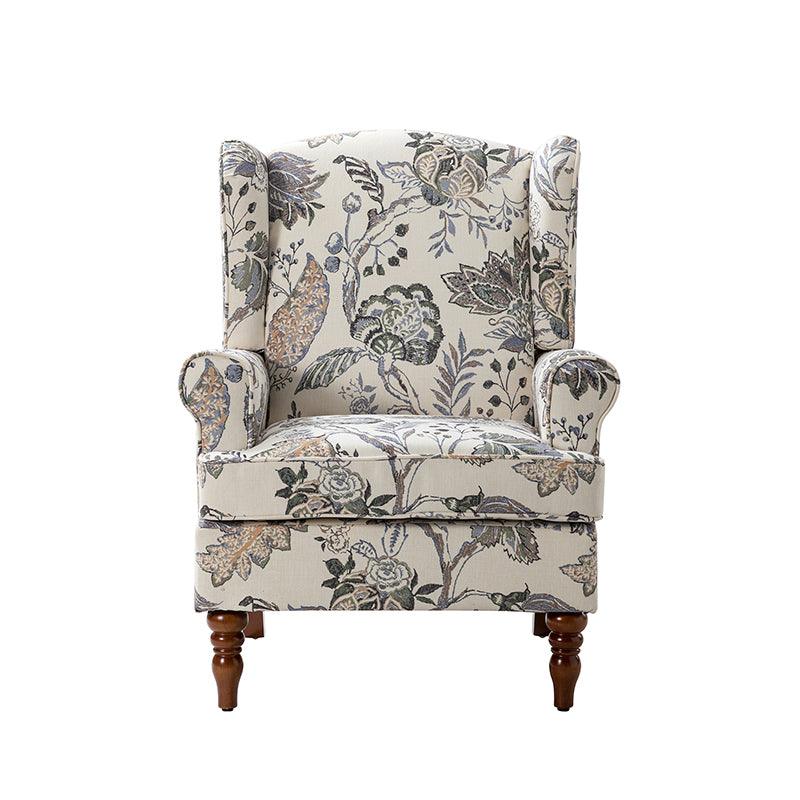 Premium Centaurs Upholstered Armchair - Modern Accent Chair with Soft Fabric & Sturdy Wooden Legs for Living Room, Bedroom, or Office Decor