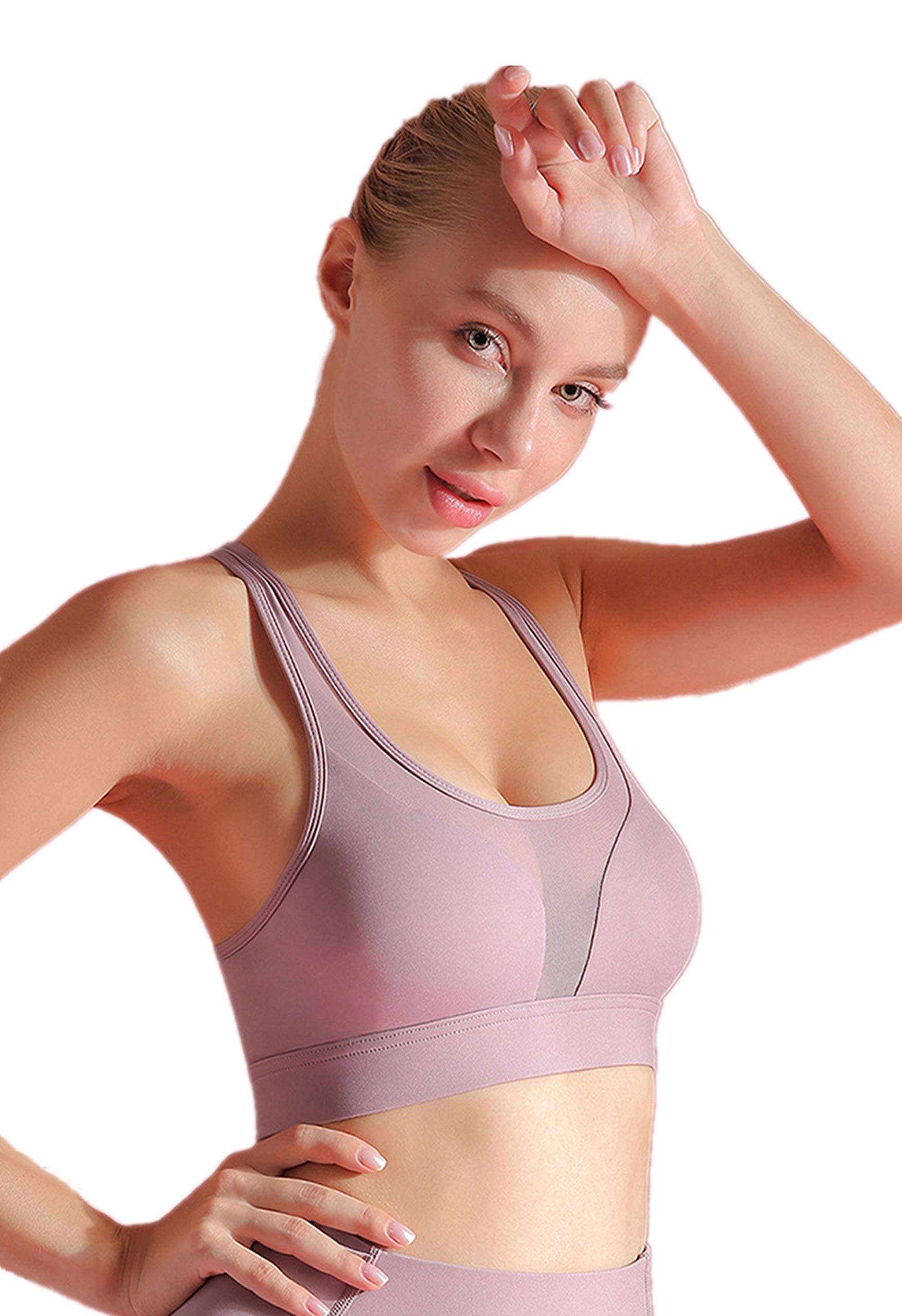 Women's High Support Sports Bra with Back Pocket - Breathable Yoga Bra for Running, Gym & Workout - Perfect for Active Lifestyles & Fitness Enthusiasts