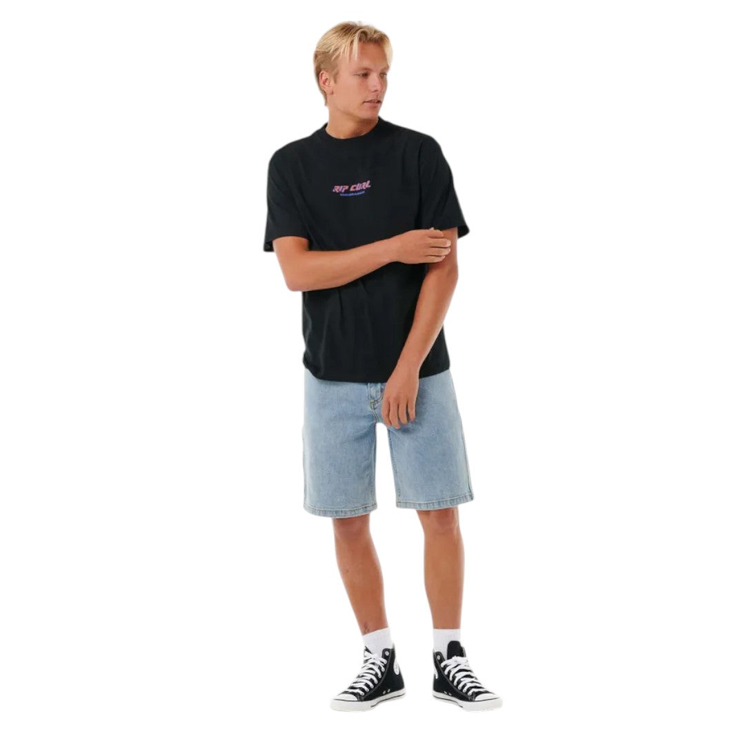 Rip Curl Dosed Denim Walkshorts for Men - Comfortable Stretch Denim Shorts for Surfing, Beach & Casual Wear | Perfect for Summer Outdoors & Water Activities