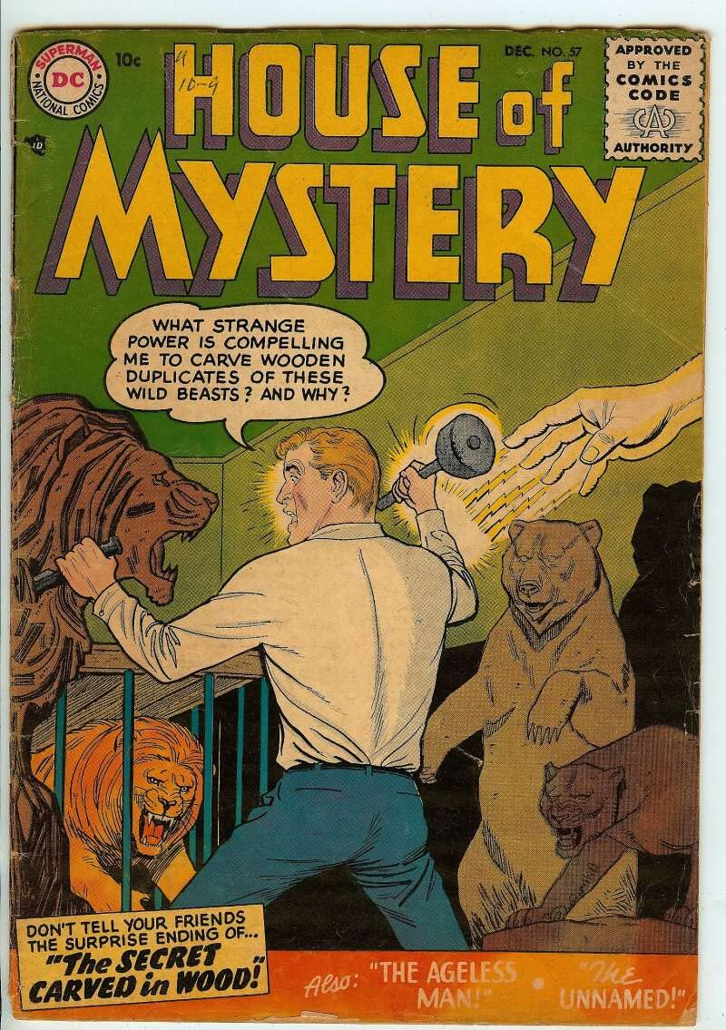 HOUSE OF MYSTERY #57 3.5 - Rare 1956 DC Comics Sci-Fi Collectible - Perfect for Vintage Comic Book Collections & Superhero Memorabilia Displays