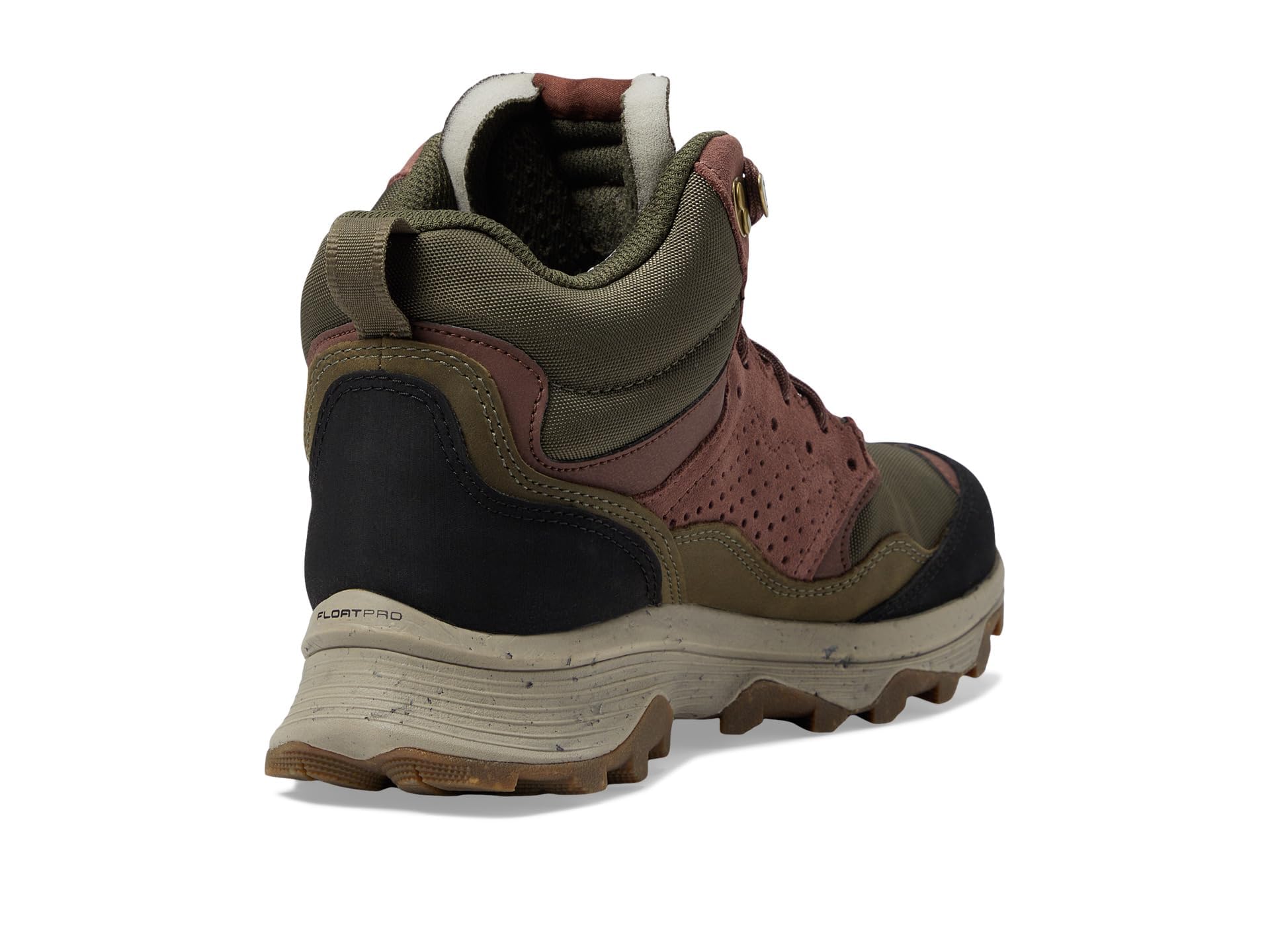 Merrell Speed Solo Mid Waterproof Hiking Boots for Men - Lightweight Trekking Shoes with FloatPro Foam Midsole & Removable PU Footbed - Perfect for Mountain Trails, Camping and Outdoor Adventures