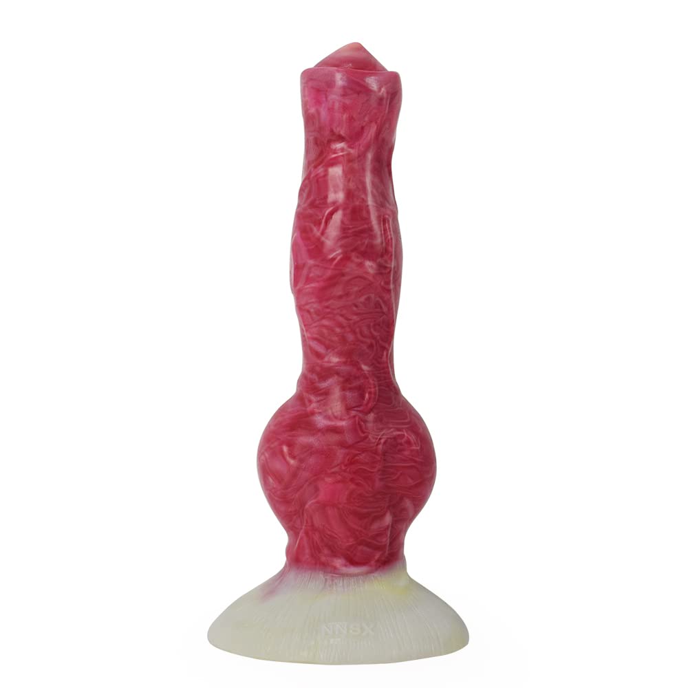 Premium Liquid Silicone Alien/Fido Dildo with Strong Suction Cup - Realistic BeHorny Adult Sex Toy for Solo Play & Couples Intimacy - Waterproof & Body-Safe for Shower, Bedroom & BDSM Scenes