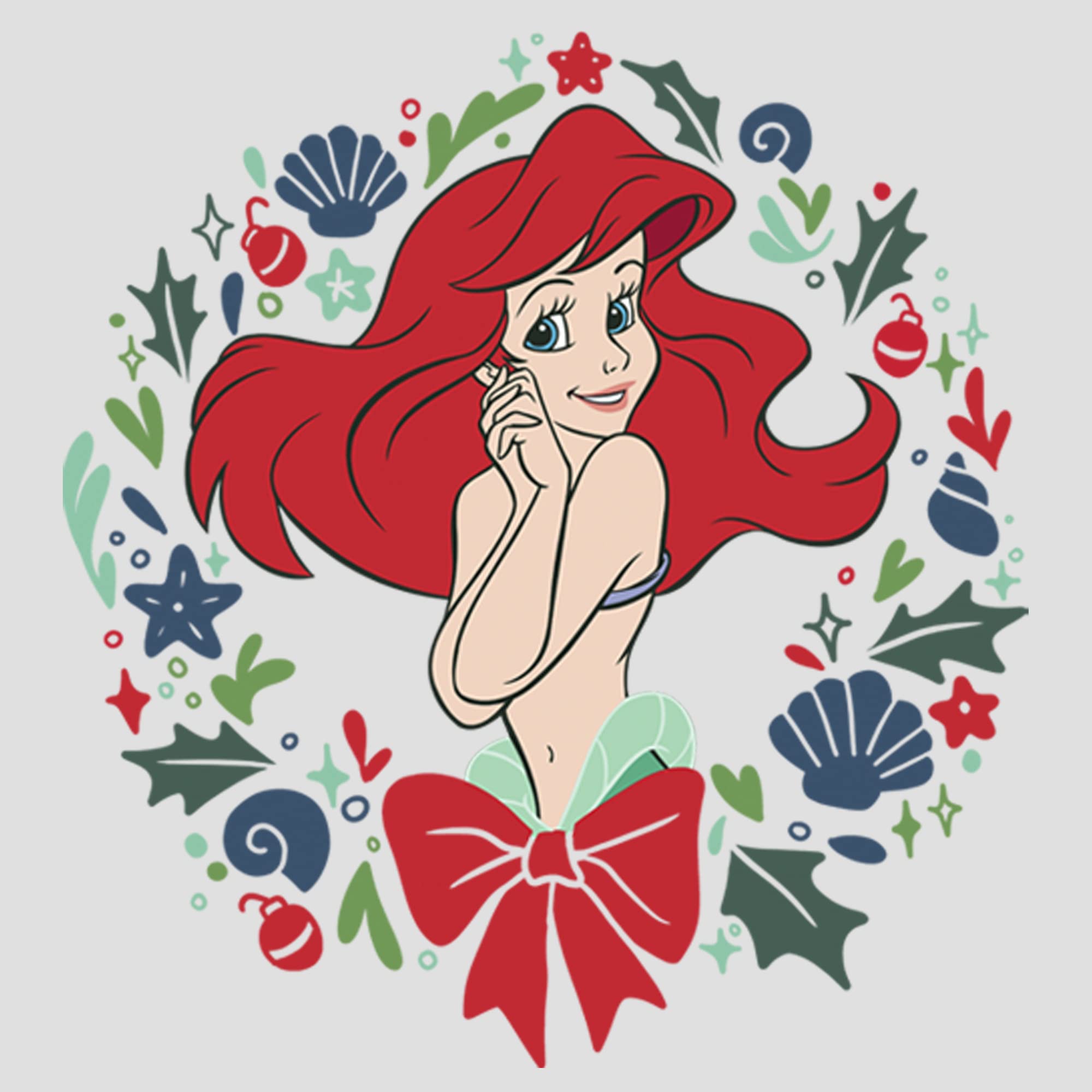 Disney Princess Ariel Tri-Blend Racerback Tank Top for Girls - Soft Layering Tee for School, Parties & Everyday Wear