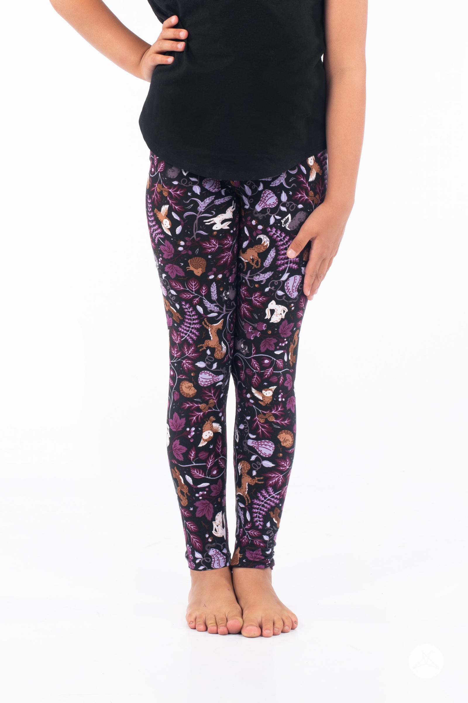 Wildwoods Kids Patterned Leggings - Soft Stretchy Comfortable Leggings for Girls & Boys - Perfect for Playtime, School & Everyday Wear