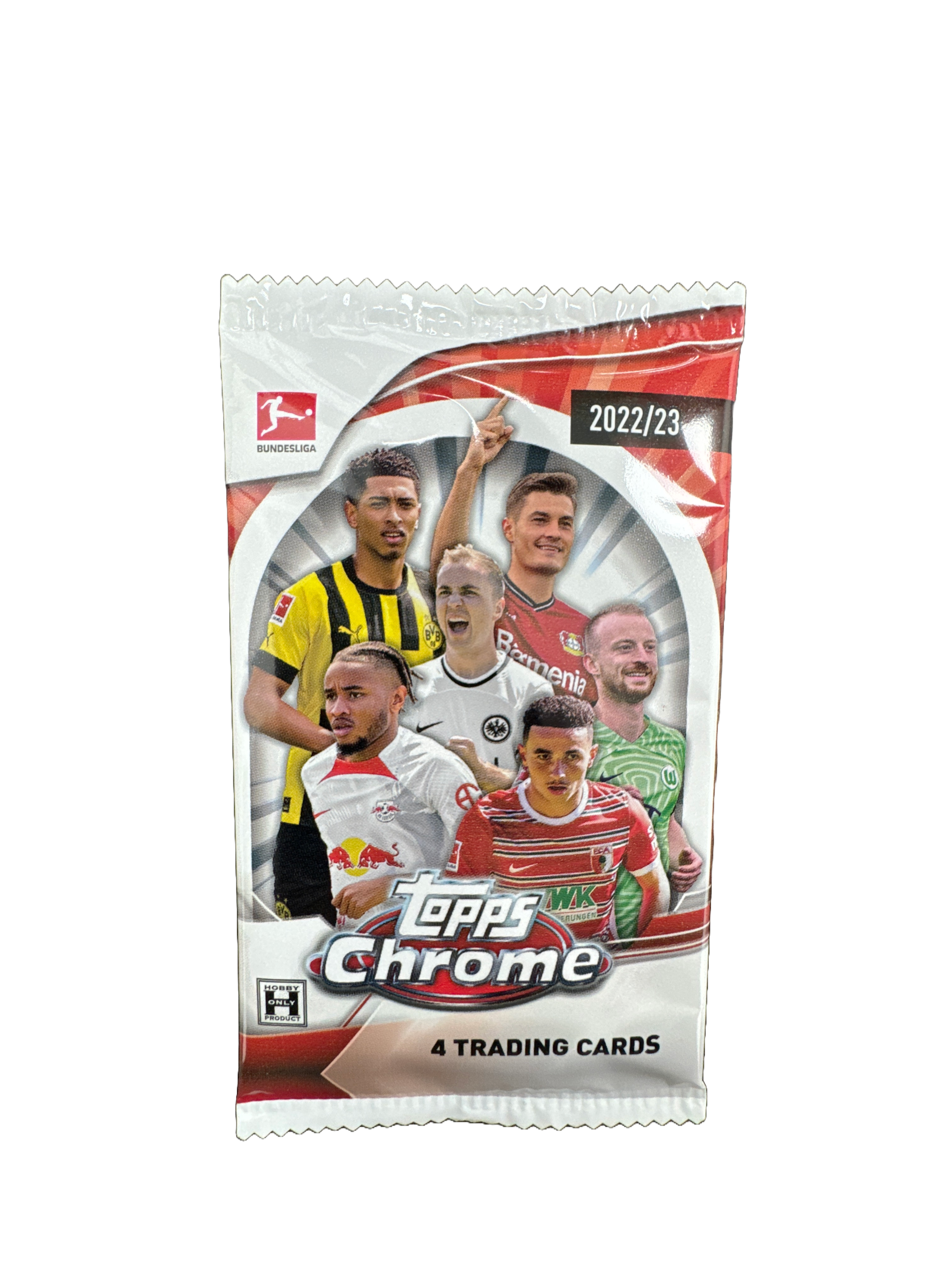 2022/23 Topps Chrome Bundesliga Soccer Hobby Box - Single Pack Collectible Trading Cards for Soccer Fans & Card Collectors - Perfect for Gifts, Investments & Game Day Trading