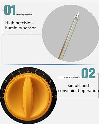 NEWTRY Digital Moisture Meter - Soil Moisture Tester & Analyzer for Plants, Wood, Concrete - Accurate Water Detector for Gardening, Farming, Construction (Silver)