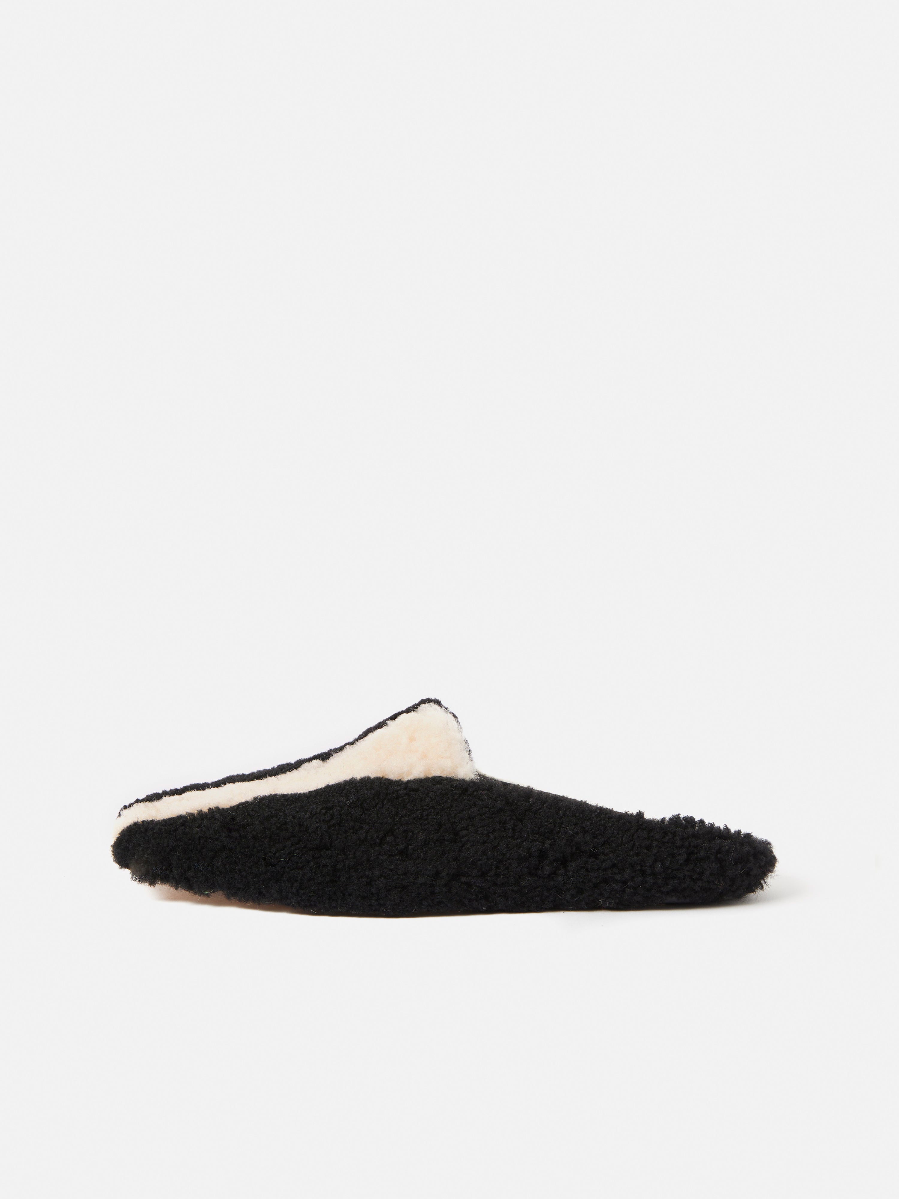 Cozy Shearling Striped Slippers for Women & Men - Soft Monochrome House Shoes for Indoor Comfort - Perfect for Winter Lounging & Home Relaxation