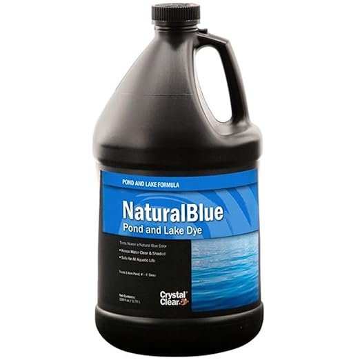 CrystalClear Pond & Lake Dye - Blue Water Colorant for Ponds, Lakes & Water Features | Safe for Fish & Plants | Perfect for Water Garden Maintenance & Algae Control