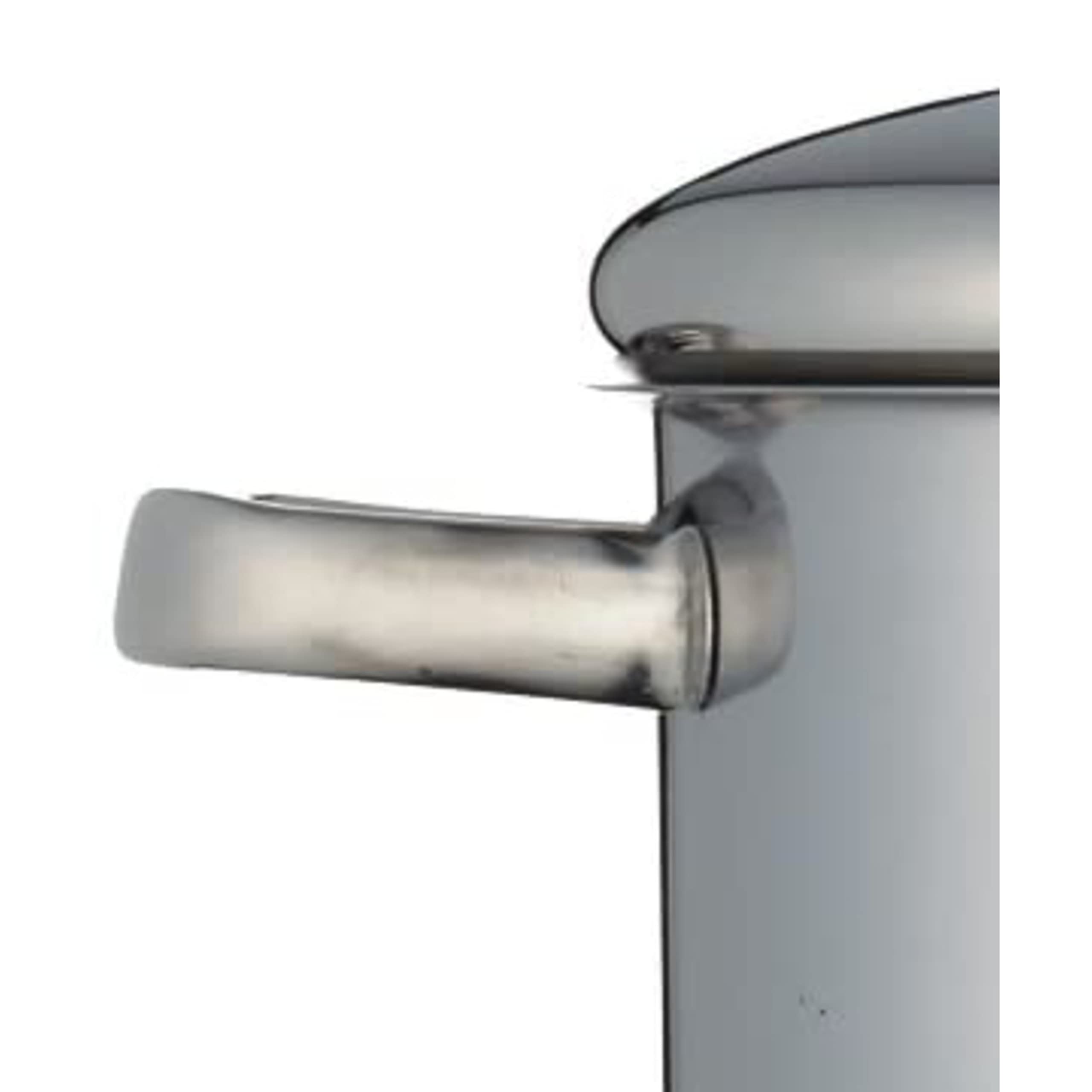 MasterClass 11L Stainless Steel Stock Pot with Lid - Induction-Safe, Silver - Perfect for Soups, Stews & Large Batch Cooking
