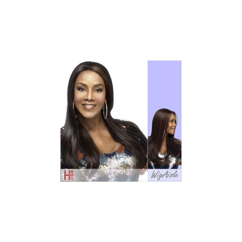 Vivica A. Fox Emerald-V Heat Resistant Synthetic Lace Front Wig 1B - Natural Look for Daily Wear, Parties & Special Occasions