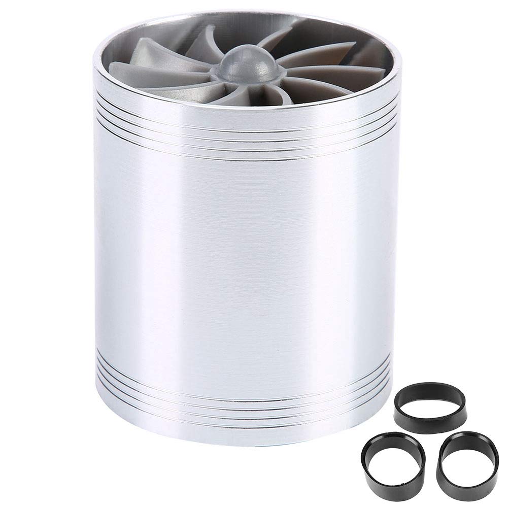 High Performance Air Intake Turbonator - Fuel Saver & Super Charger for Cars | Improves Engine Efficiency & Gas Mileage | Perfect for Daily Commutes & Road Trips (Silver)