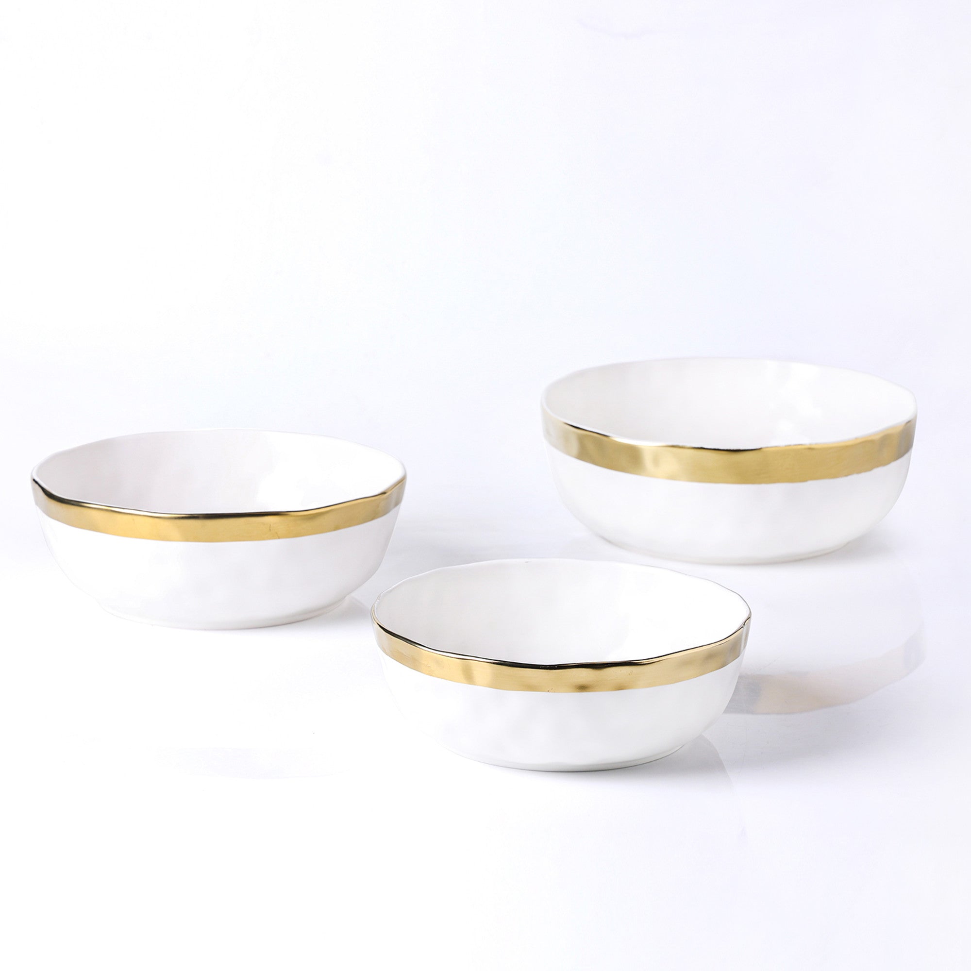 Premium Florian Porcelain Dinner Bowl Set - Elegant White Ceramic Bowls for Soup, Salad & Dessert | Perfect for Dining, Entertaining & Gift Giving