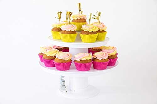 2-in-1 Surprise Popping Cake & Cupcake Stand with Musical Box - Plays 'Pop Goes The Weasel' Melody - Perfect for Birthday Parties, Baby Showers & Special Celebrations
