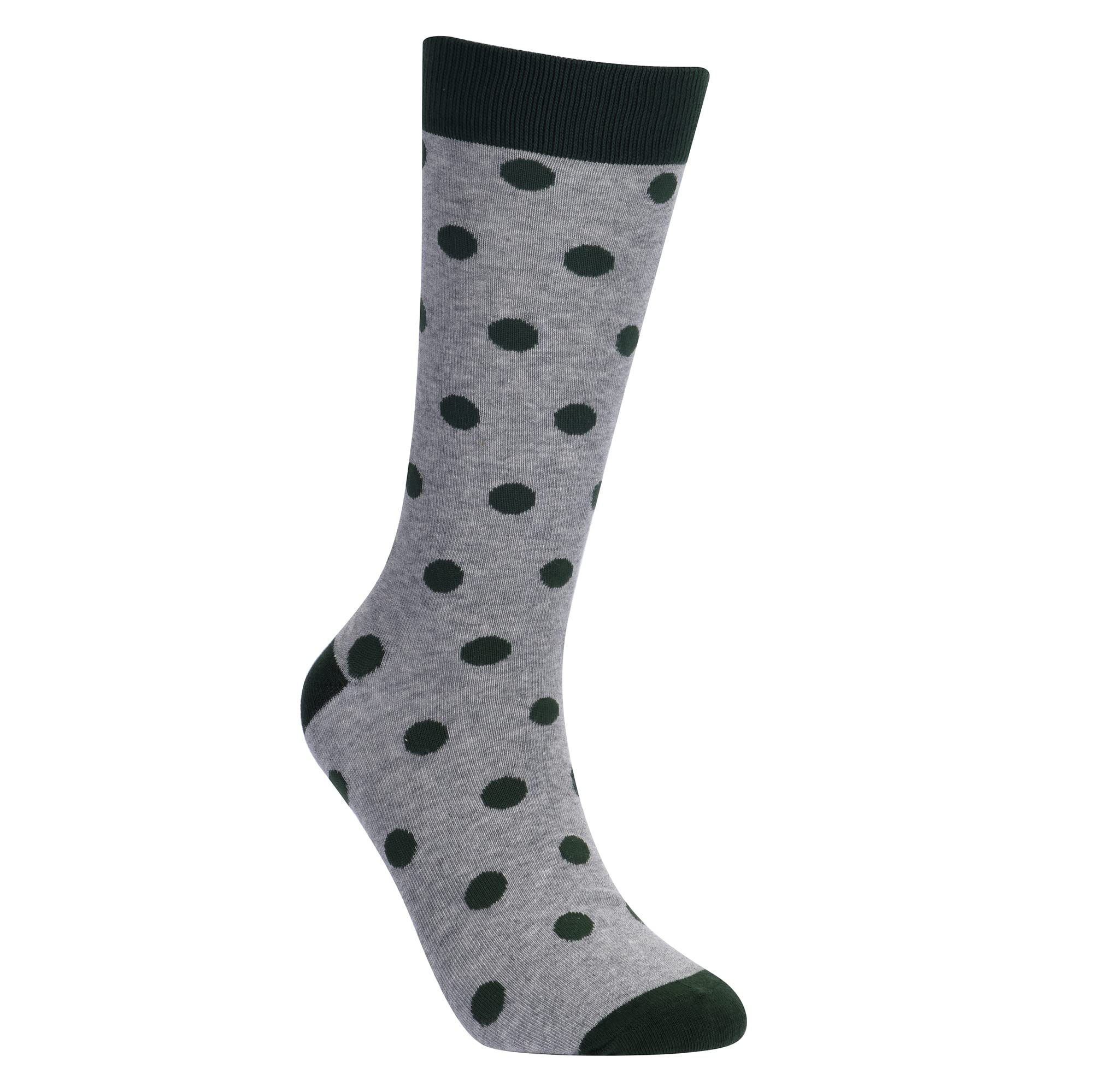 No Cold Feet Green Socks 8 Pack - Comfortable Groomsmen Socks for Wedding Day, Bachelor Party & Formal Events - Soft Breathable Cotton Blend Socks for Men