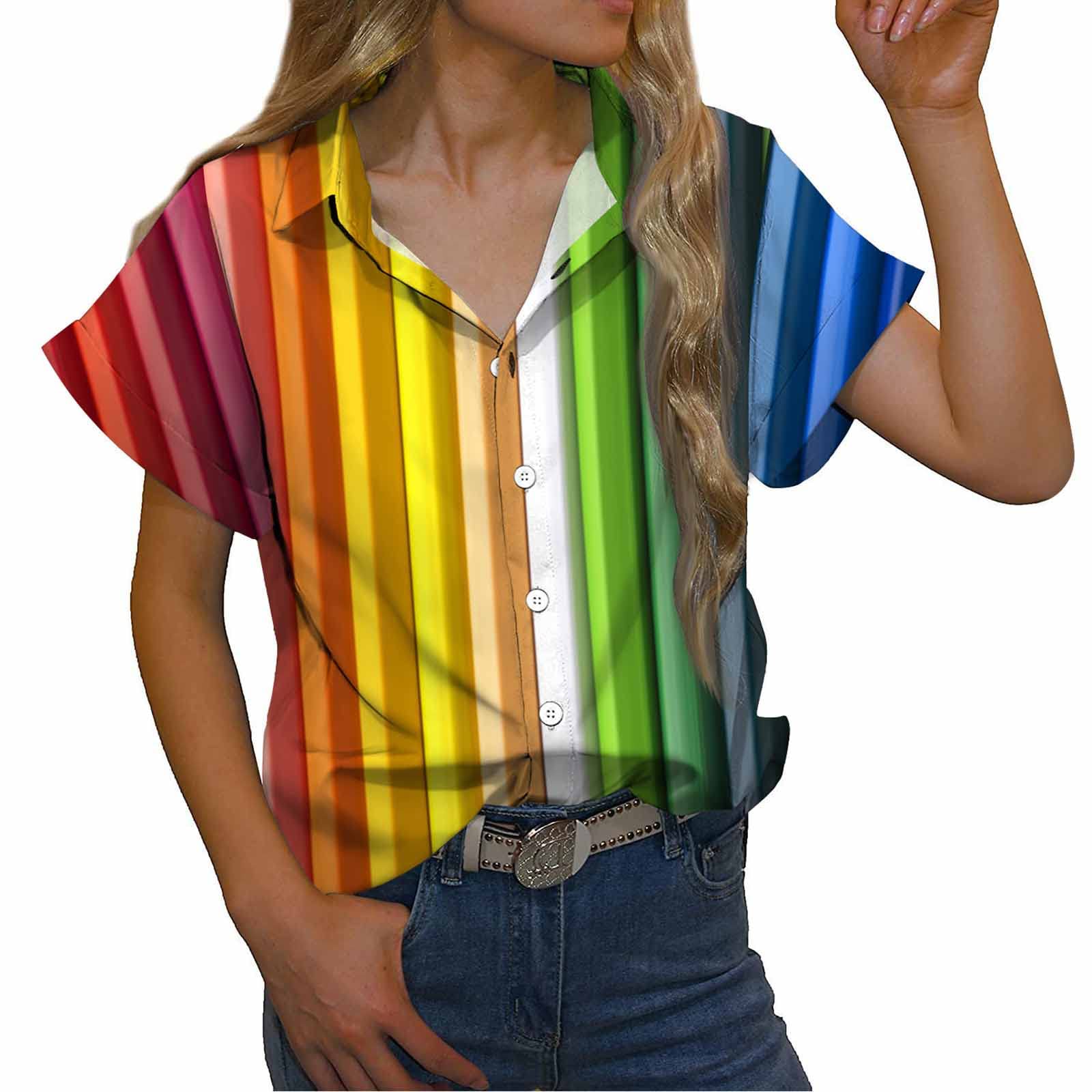 Trendy Women's Short Sleeve Graphic T-Shirt - Casual Summer & Fall Blouse for Everyday Wear | Perfect for Outings, Work & Weekend Comfort