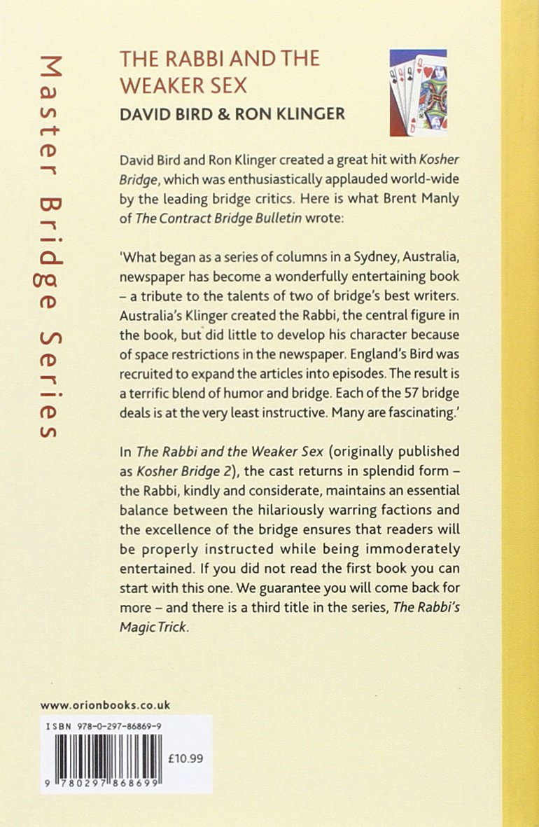 The Rabbi and the Weaker Sex - Master Bridge Series Book | Jewish Fiction & Gender Studies Novel | Perfect for Book Clubs & Literary Discussions