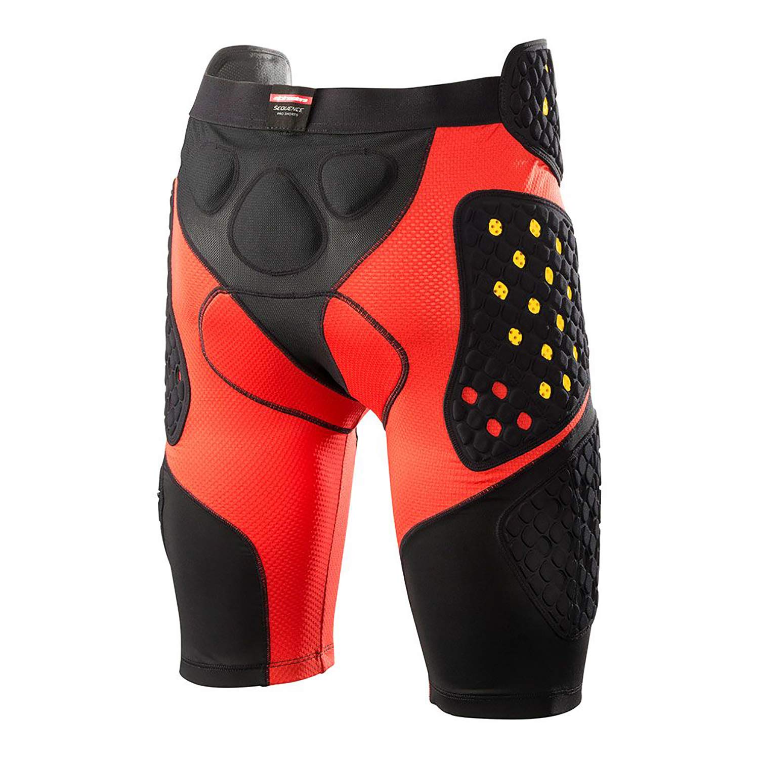 Alpinestars Sequence Pro Shorts Black/Red - Men's Motocross MX Off-Road Racing Pants 2XL (6507718-13-XXL) | Durable & Comfortable for Motorcycle Riding & Adventure Sports