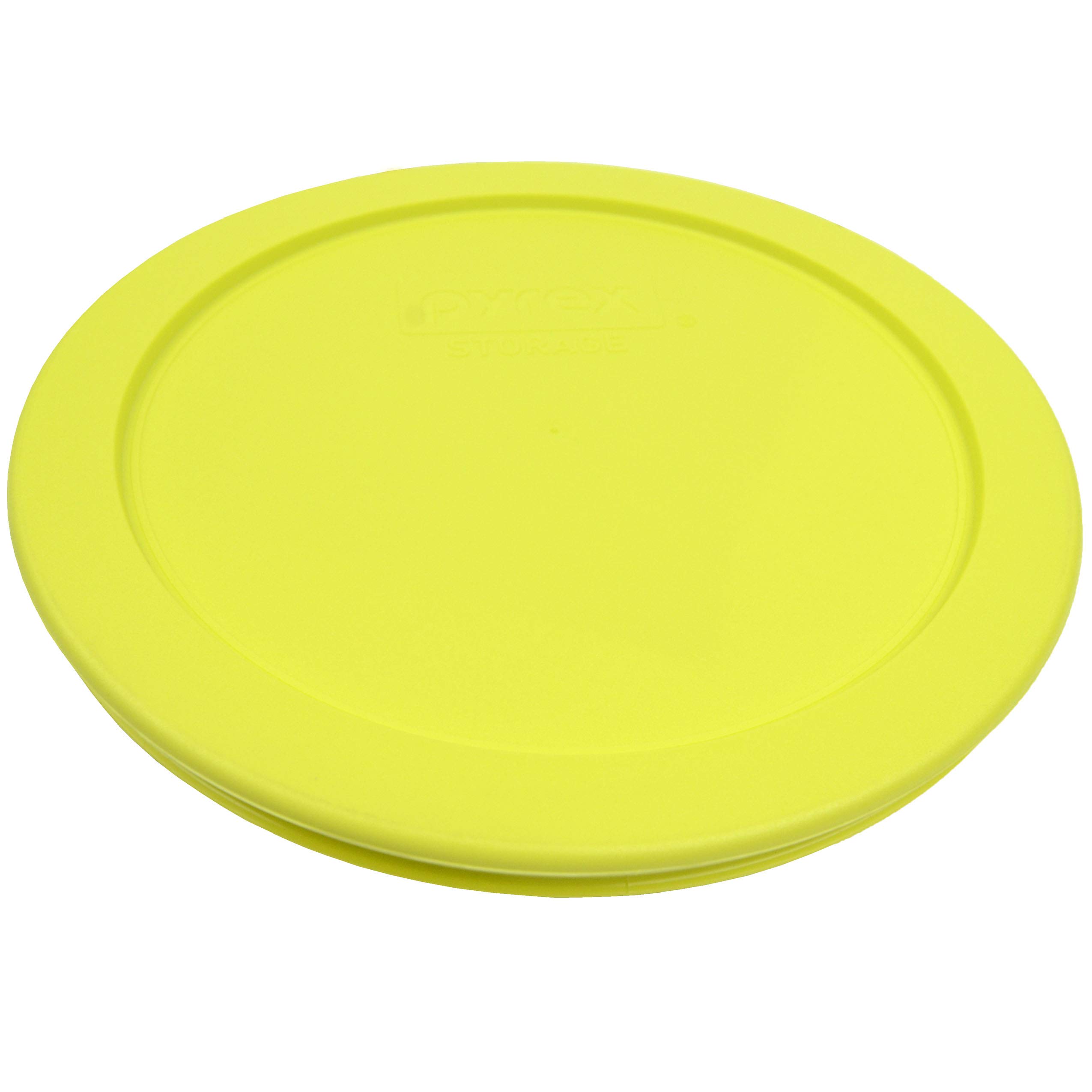 Pyrex 7201-PC Round Plastic Food Storage Replacement Lid - Yolk Yellow - Made in USA - Perfect for Meal Prep, Leftovers & Pantry Organization