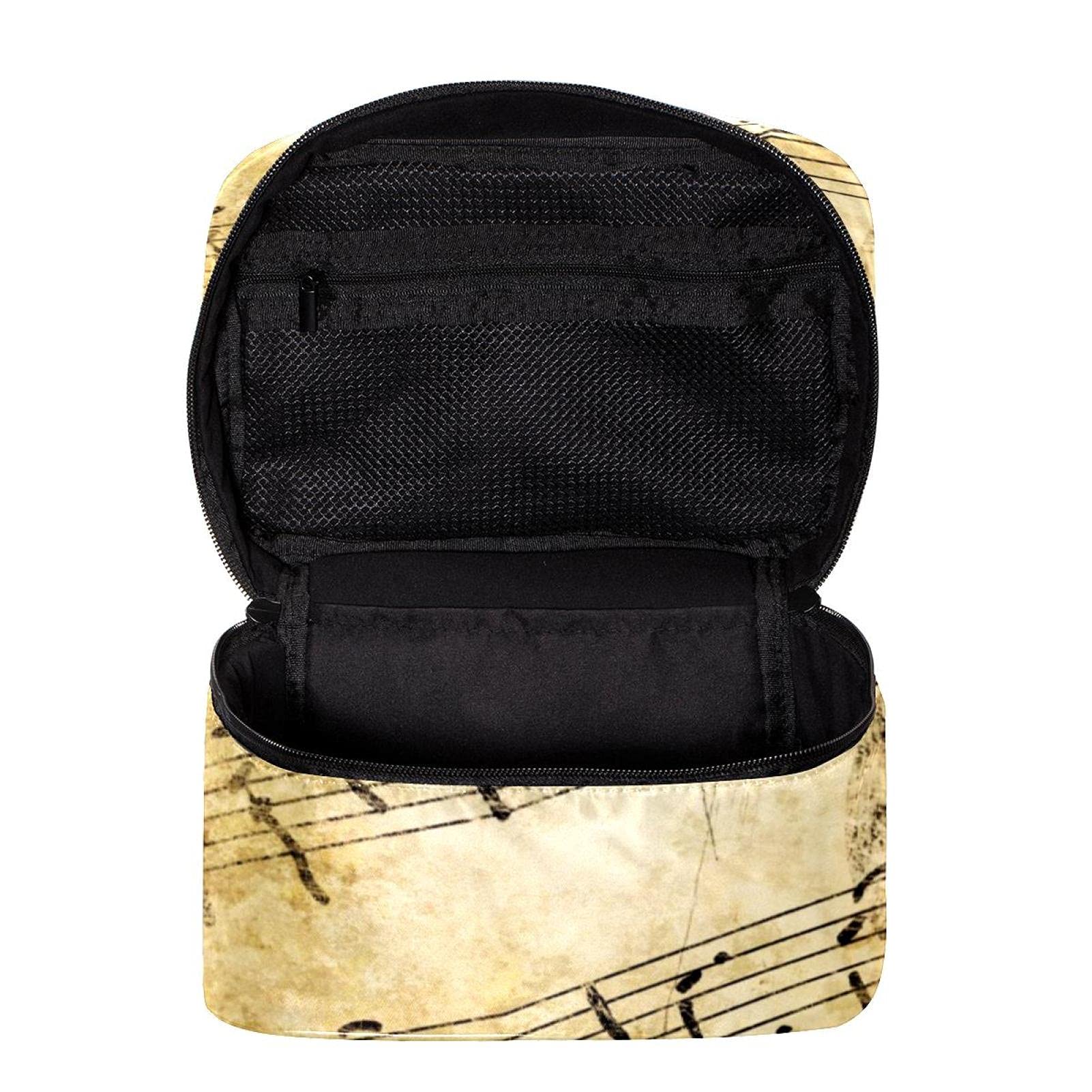 Vintage Music Cosmetic Bag - Large Travel Makeup Organizer for Women | Perfect for Toiletries & Travel Essentials