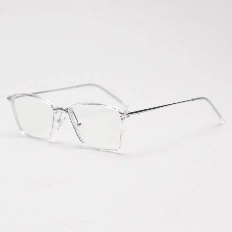 CCspace Women's Full Rim Small Square TR90 Titanium Eyeglasses Frame - Lightweight & Durable for Work, Reading & Daily Use (Model 301814)