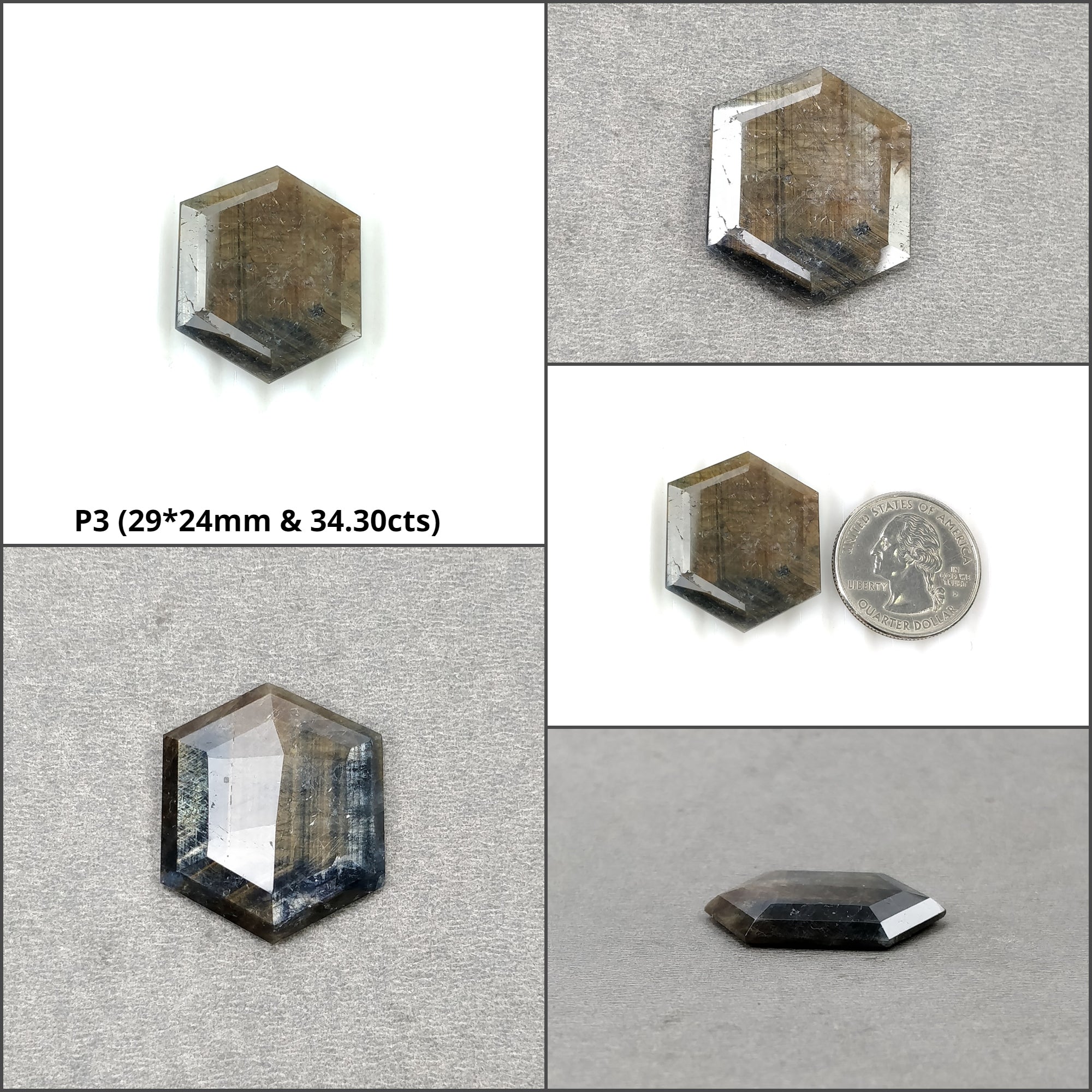 Natural Untreated Golden Brown Chocolate Blue Sheen Sapphire Gemstone - Marquise Hexagon Cut for Jewelry Making, Engagement Rings & Unique Gifts