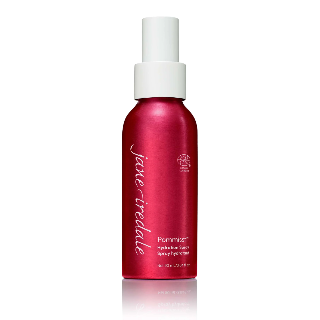Jane Iredale Pommist Hydration Spray - Hydrating Facial Mist with Pomegranate Extract for Dry Skin | Makeup Setting Spray & Skin Refresher for On-the-Go Use