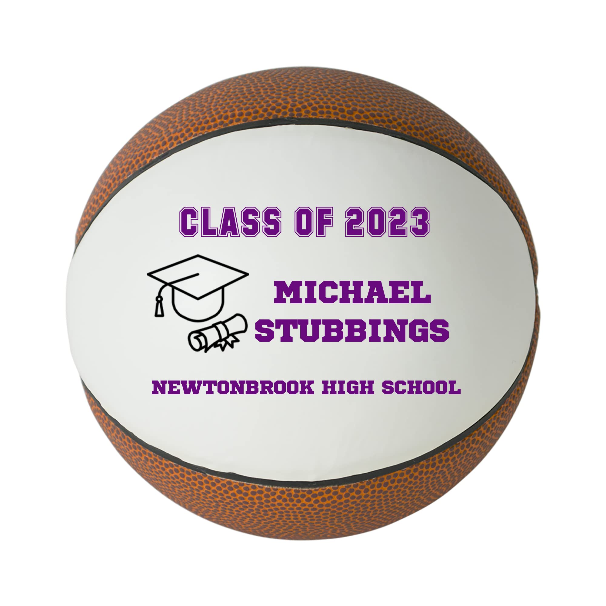 Custom Personalized 2023 Graduation Basketball - High School Senior Gift for Boys & Girls - Perfect for Graduation Parties, Decorations & Keepsakes