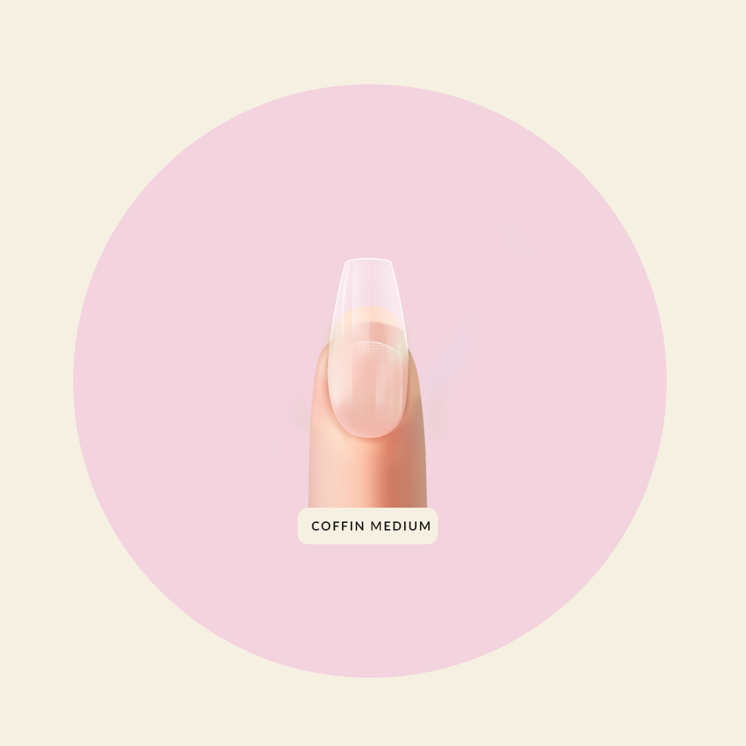 Mitty Nail Extension Kit - Clear Acrylic Nail Tips for Professional Salon & DIY Manicure - Perfect for Nail Art, French Tips & Long Lasting Extensions