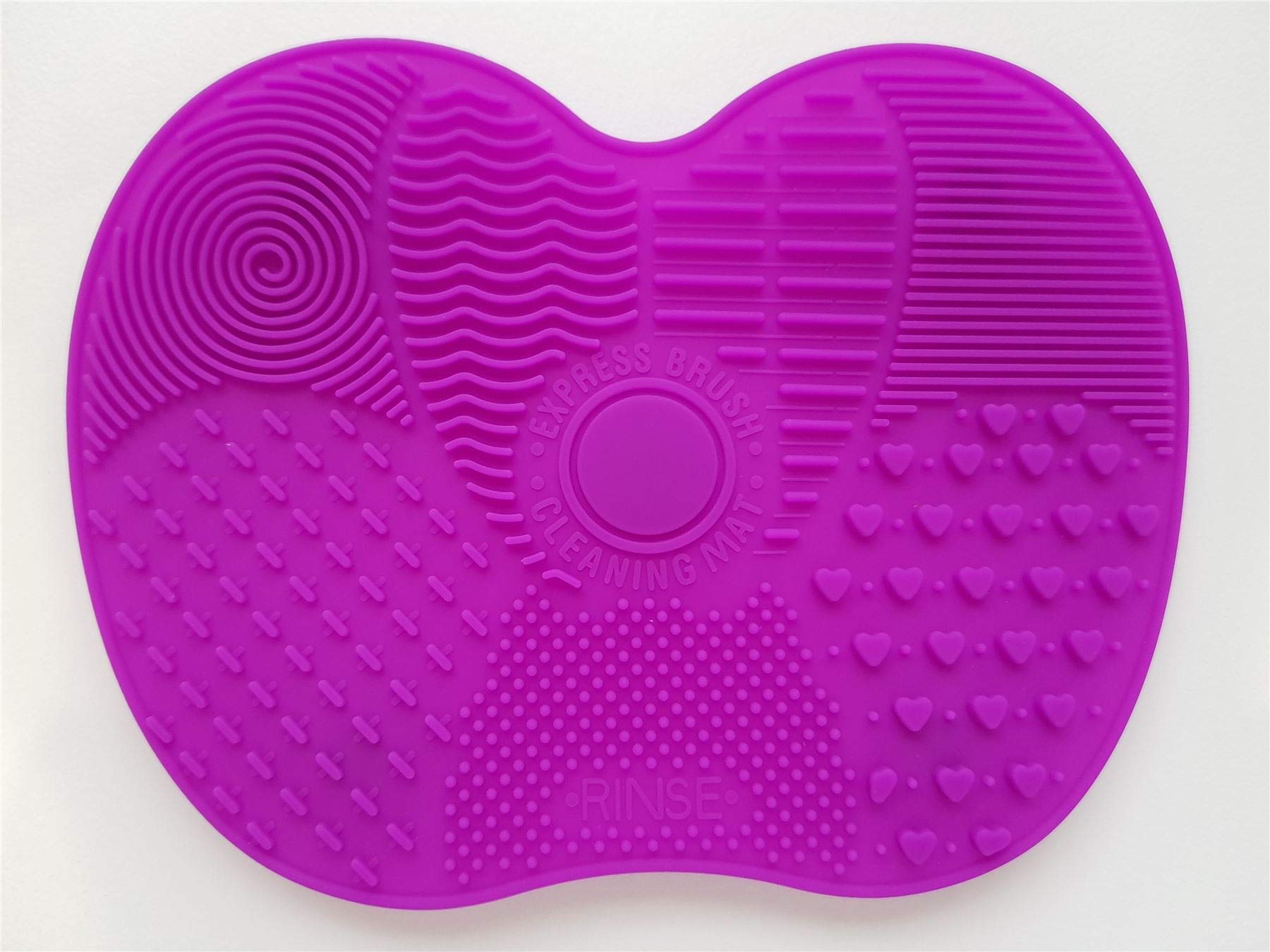 Premium Silicone Makeup Brush Cleaner with Multi-Pattern Design & Strong Suction - Dark Purple | Perfect for Daily Brush Cleaning & Makeup Tool Maintenance