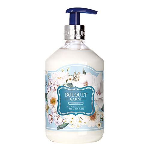 BOUQUET GARNI Hair Treatment Powder with Long Lasting Fragrance | Natural Hair Conditioner with Argan Oil, Protein & Amino Acids | Gentle Scalp Cleansing for Soft, Smooth Hair | 16.9 Fl oz | Perfect for Dry, Damaged Hair & Daily Hair Care Routine
