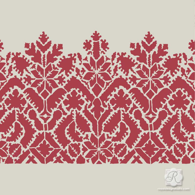 Authentic Moroccan Lace Craft Stencil for DIY Home Decor, Scrapbooking & Wedding Invitations - Traditional Arabesque Design
