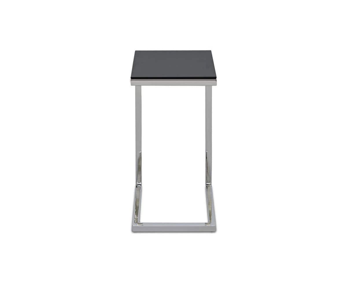 Milla Glass Accent Table - Modern Side Table for Living Room, Bedroom & Office - Tempered Glass End Table with Metal Frame - Perfect for Coffee, Books & Decor