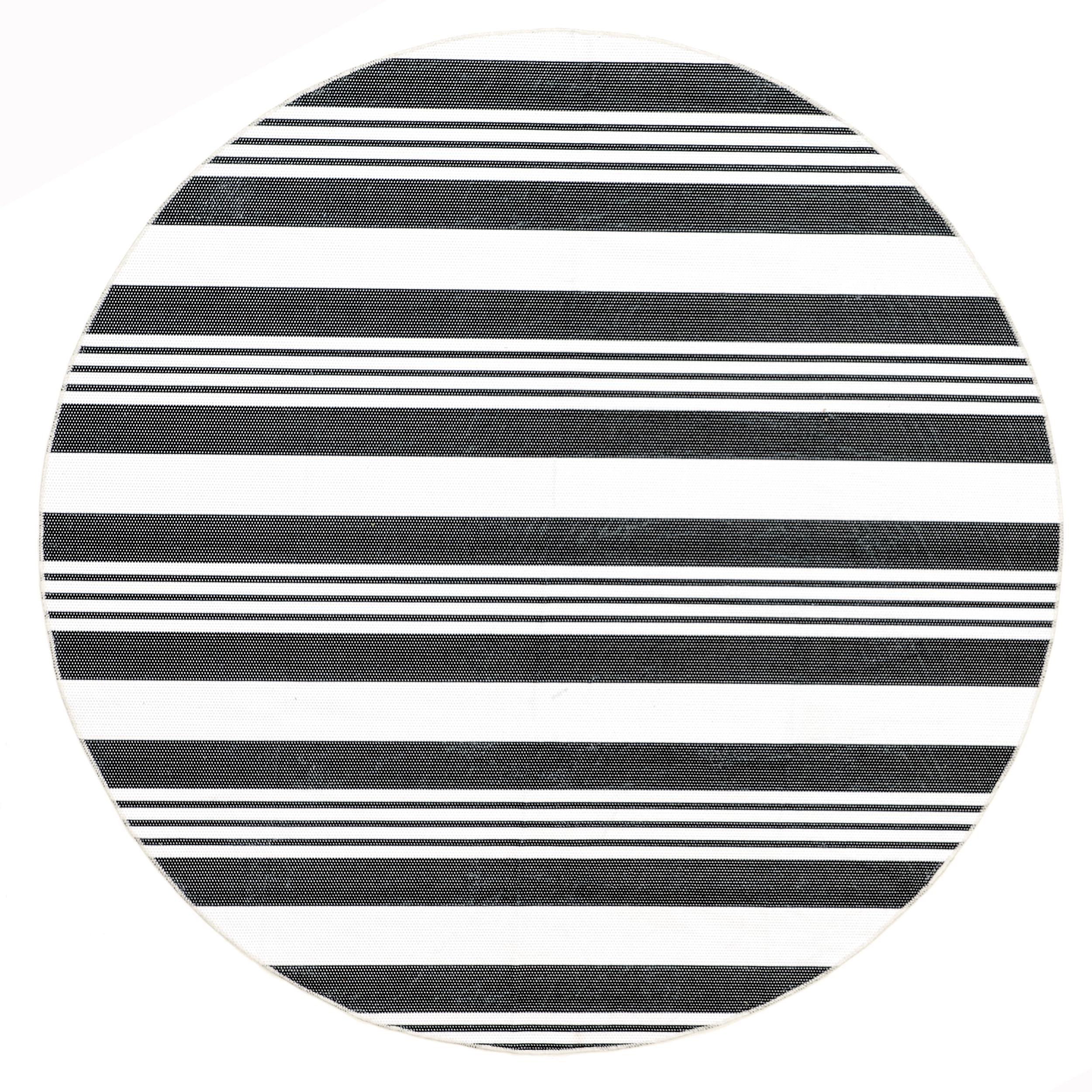 nuLOOM 8' Round SpinClean Machine Washable Stain-Resistant Area Rug with Non-Slip Backing - Soft Low Profile Carpet for Living Room, Bedroom, Dining Room - Perfect for High Traffic Areas & Pet-Friendly Homes (Lena Charcoal)