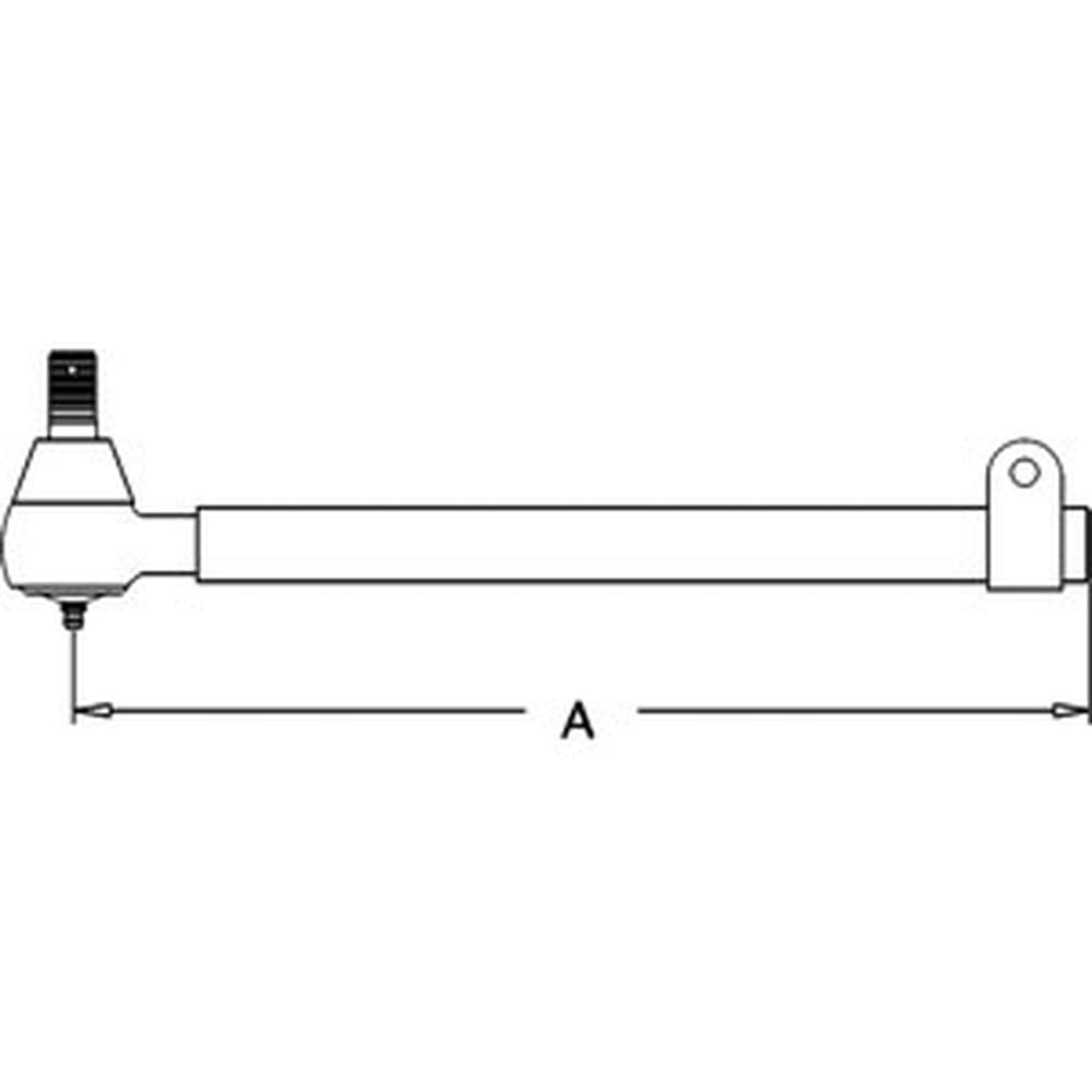 RAParts Female Tie Rod End - Compatible with Allis Chalmers Tractors (Model 70254661) - Replacement for 250142 - Durable Steering Component for Agricultural Equipment & Farm Machinery