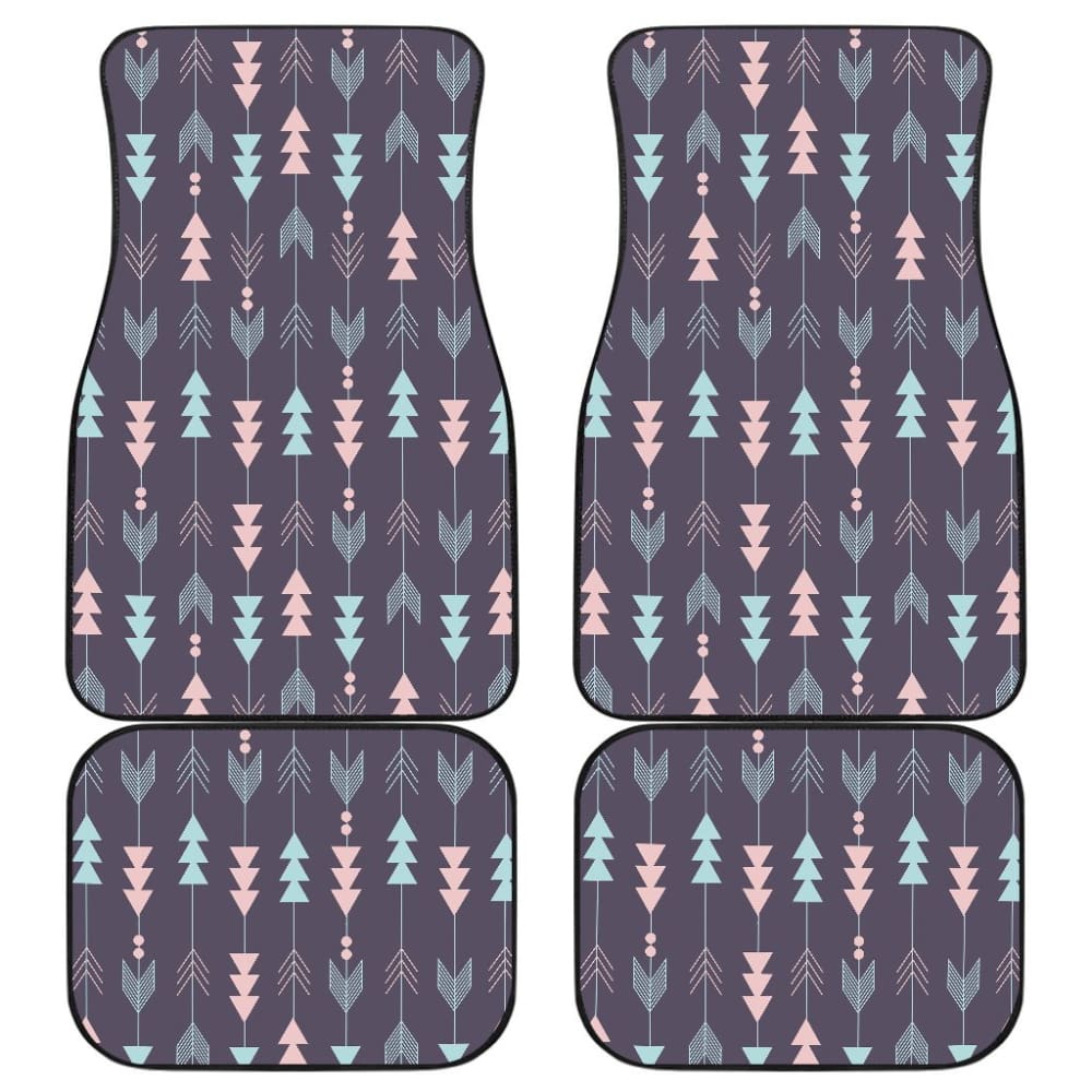 Boho Arrows Car Floor Mats - Non-Slip, Waterproof, Custom Fit for Cars, SUVs & Trucks - Perfect for Road Trips, Daily Commutes & Outdoor Adventures